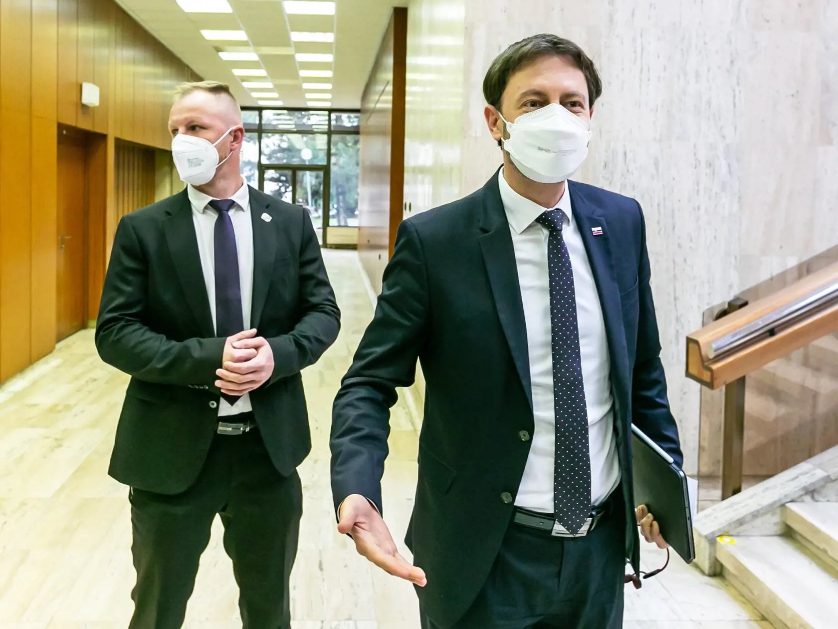 Eduard Heger prišiel na pracovný obed na ministerstvo zahraničných vecí.