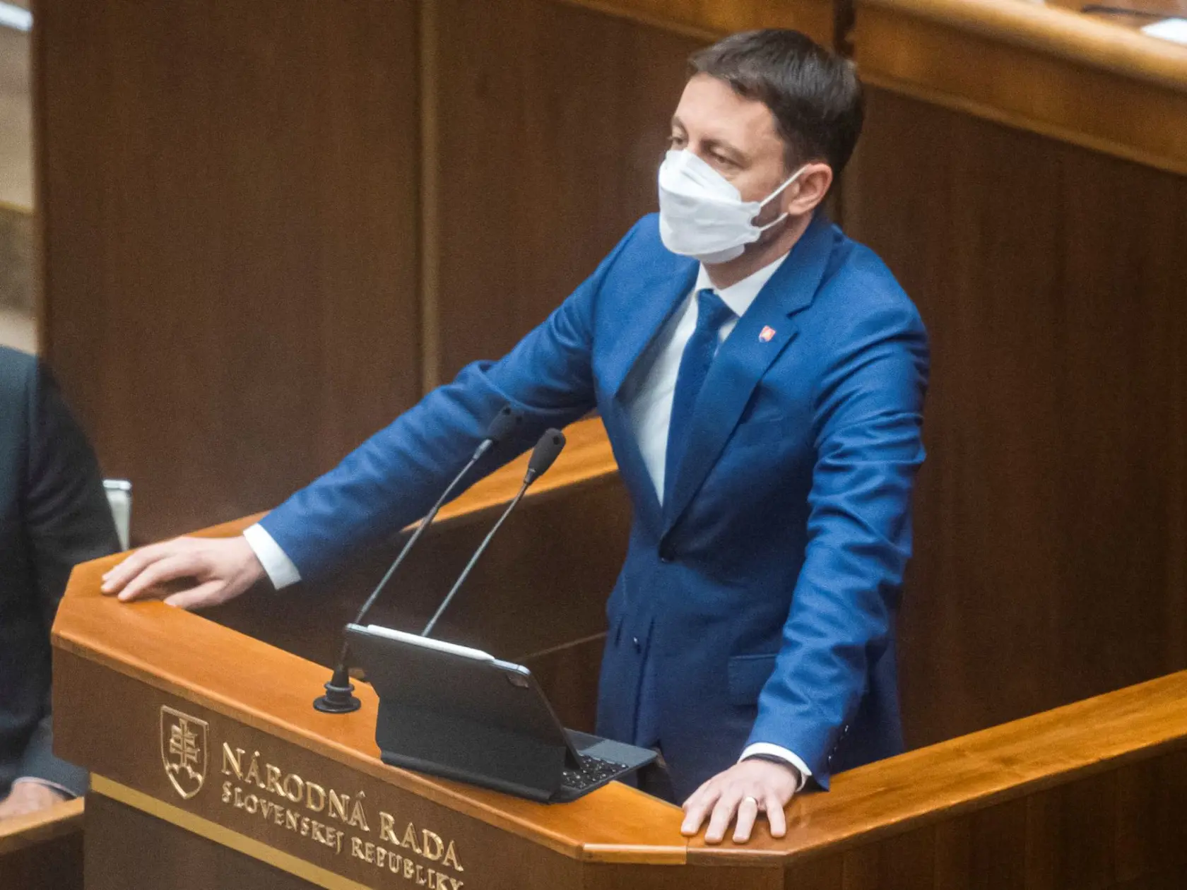 Eduard Heger prišiel na pracovný obed na ministerstvo zahraničných vecí.