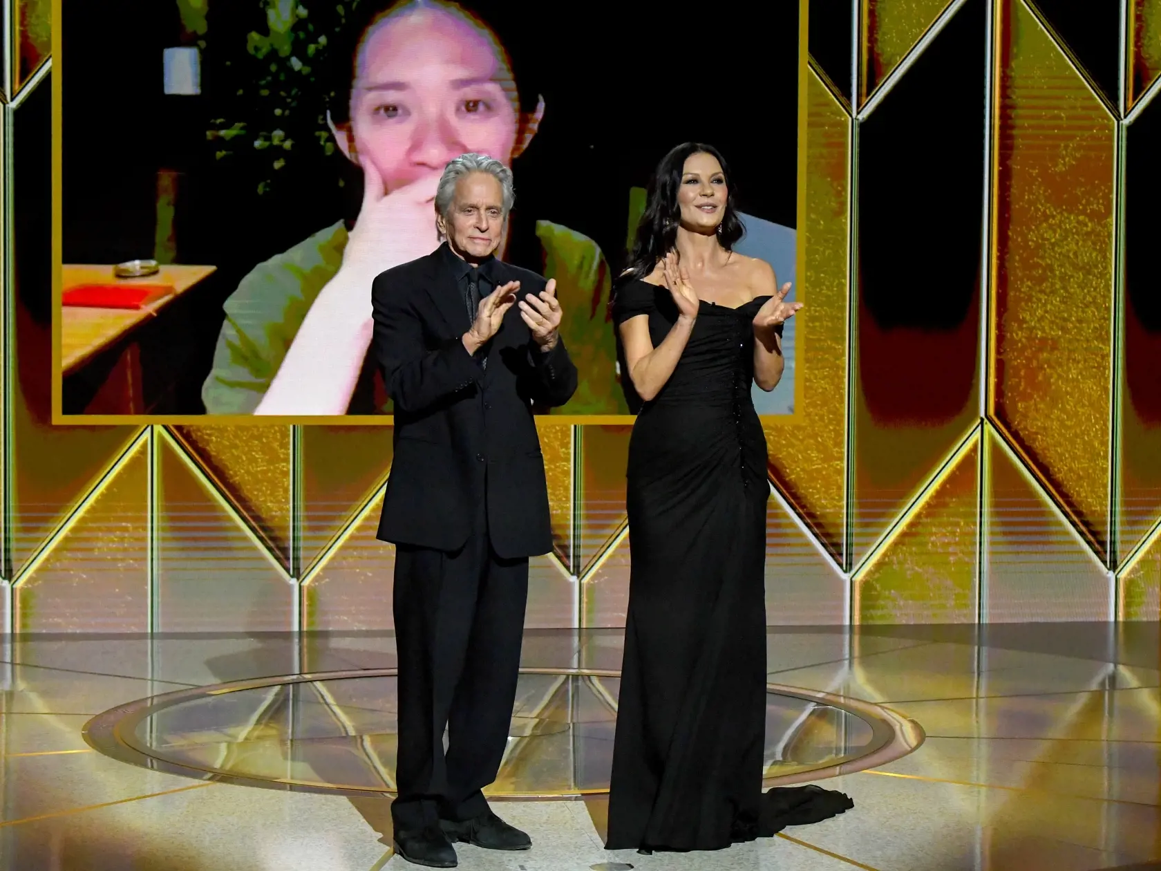 Michael Douglas a jeho manželka Catherine Zeta Jones.