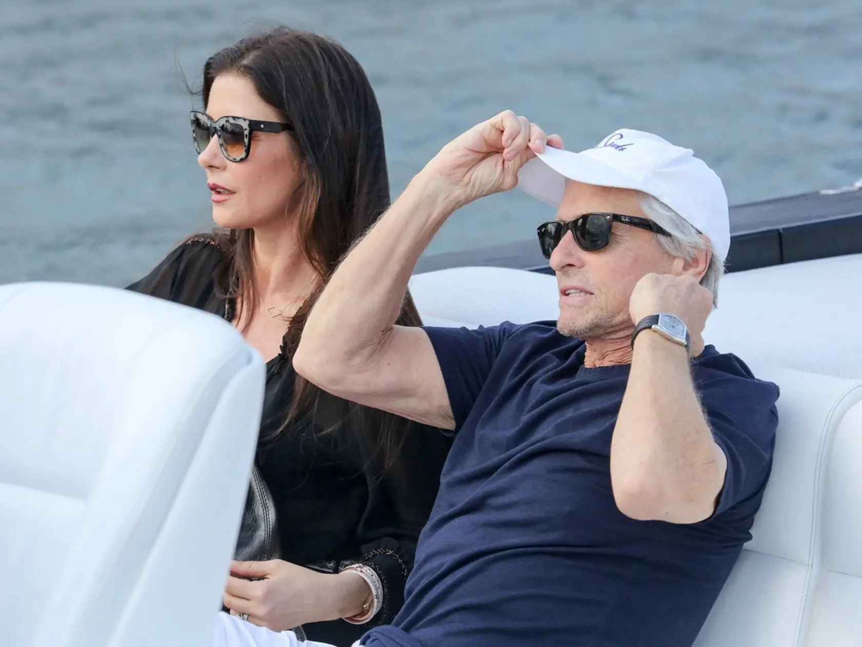 July 23, 2016 - Michael Douglas and Catherine Zeta-Jones strolling in Saint Tropez, FRANCE., Image: 294837344, License: Rights-managed, Restrictions: Worldwide rights, Model Release: no, Credit line: Profimedia, Crystal pictures