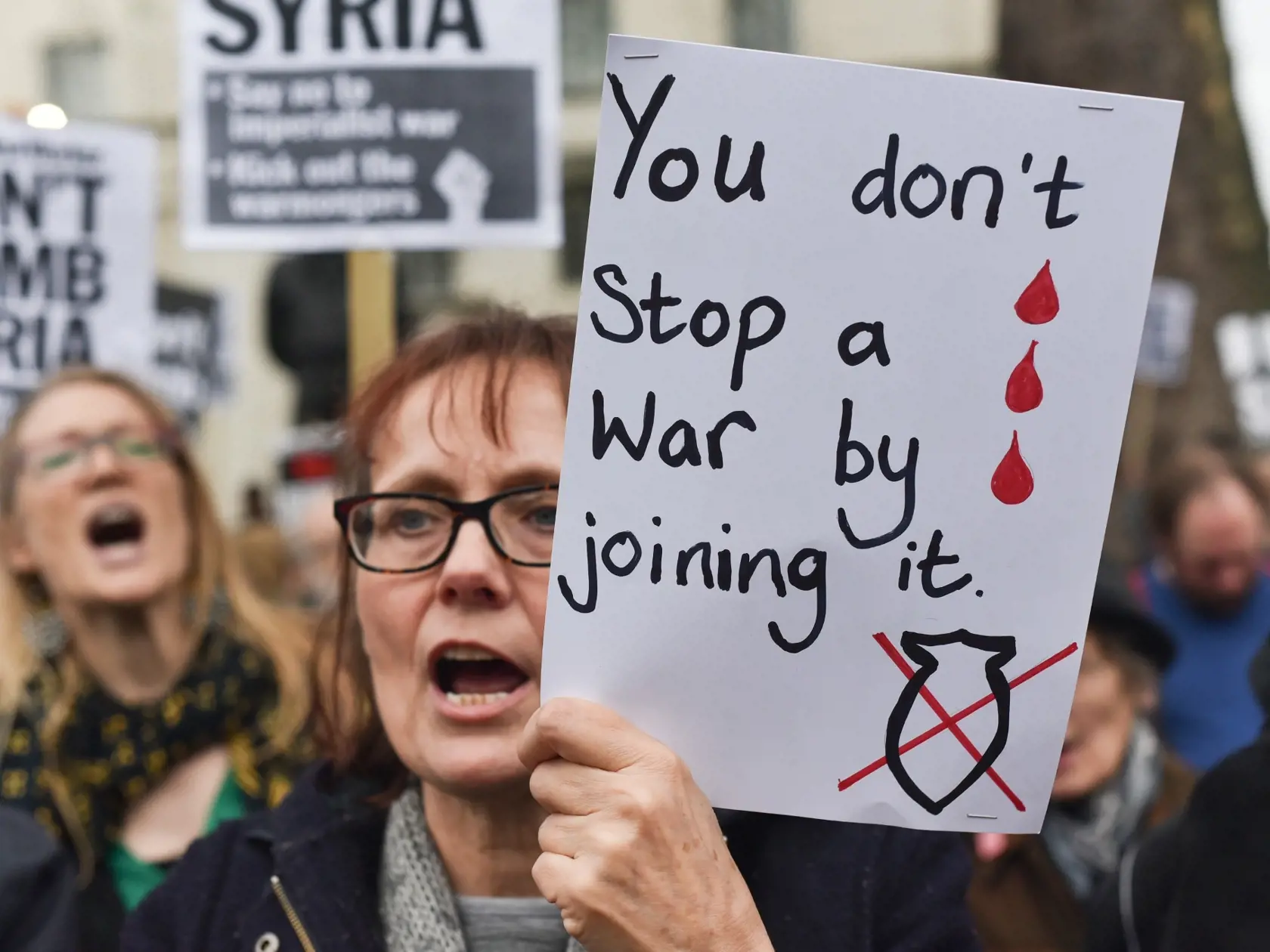 Británia: Protesty proti vojne v Sýrii
