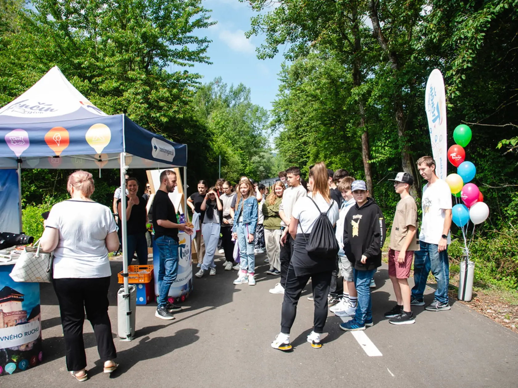 Otvorenie cyklotrasy sprevádzal bohatý sprievodný program