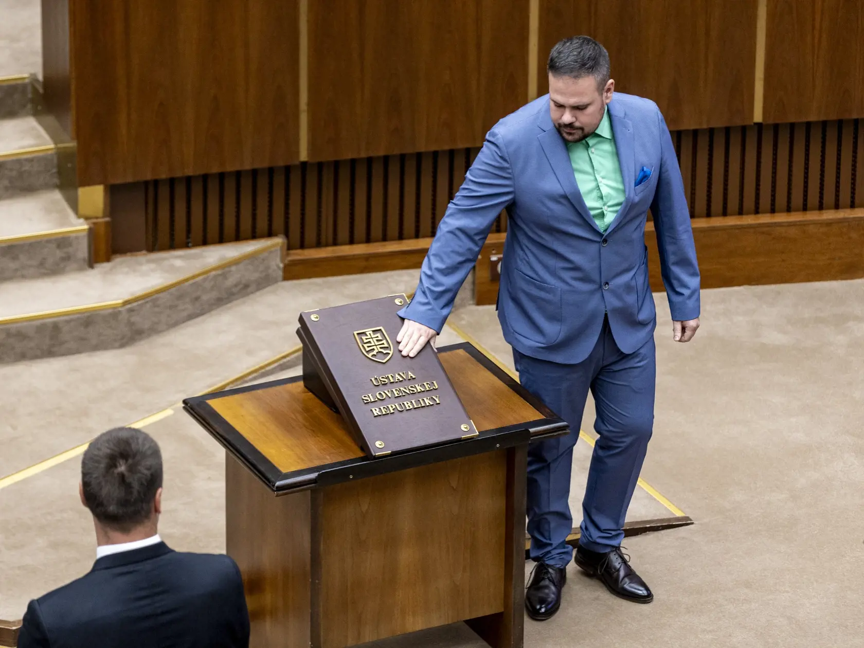 Slavnostná prísaha nových poslancov v  Národnej rade Slovenskej republiky. 