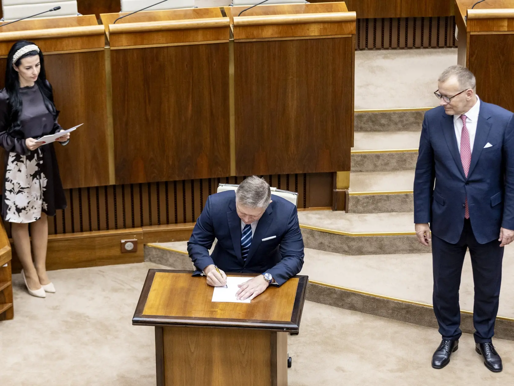 Slavnostná prísaha nových poslancov v  Národnej rade Slovenskej republiky. 
