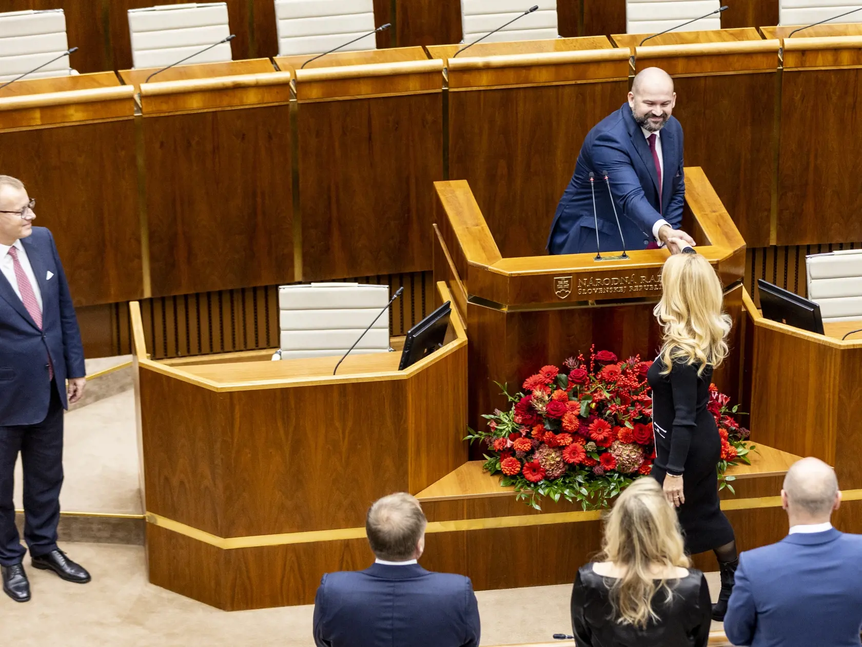 Slavnostná prísaha nových poslancov v  Národnej rade Slovenskej republiky. 