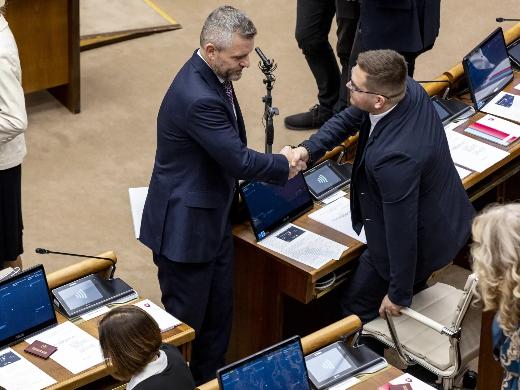 Slavnostná prísaha nových poslancov v  Národnej rade Slovenskej republiky. 