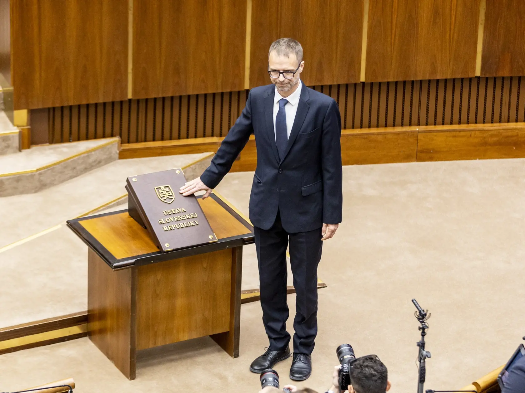 Slavnostná prísaha nových poslancov v  Národnej rade Slovenskej republiky. 