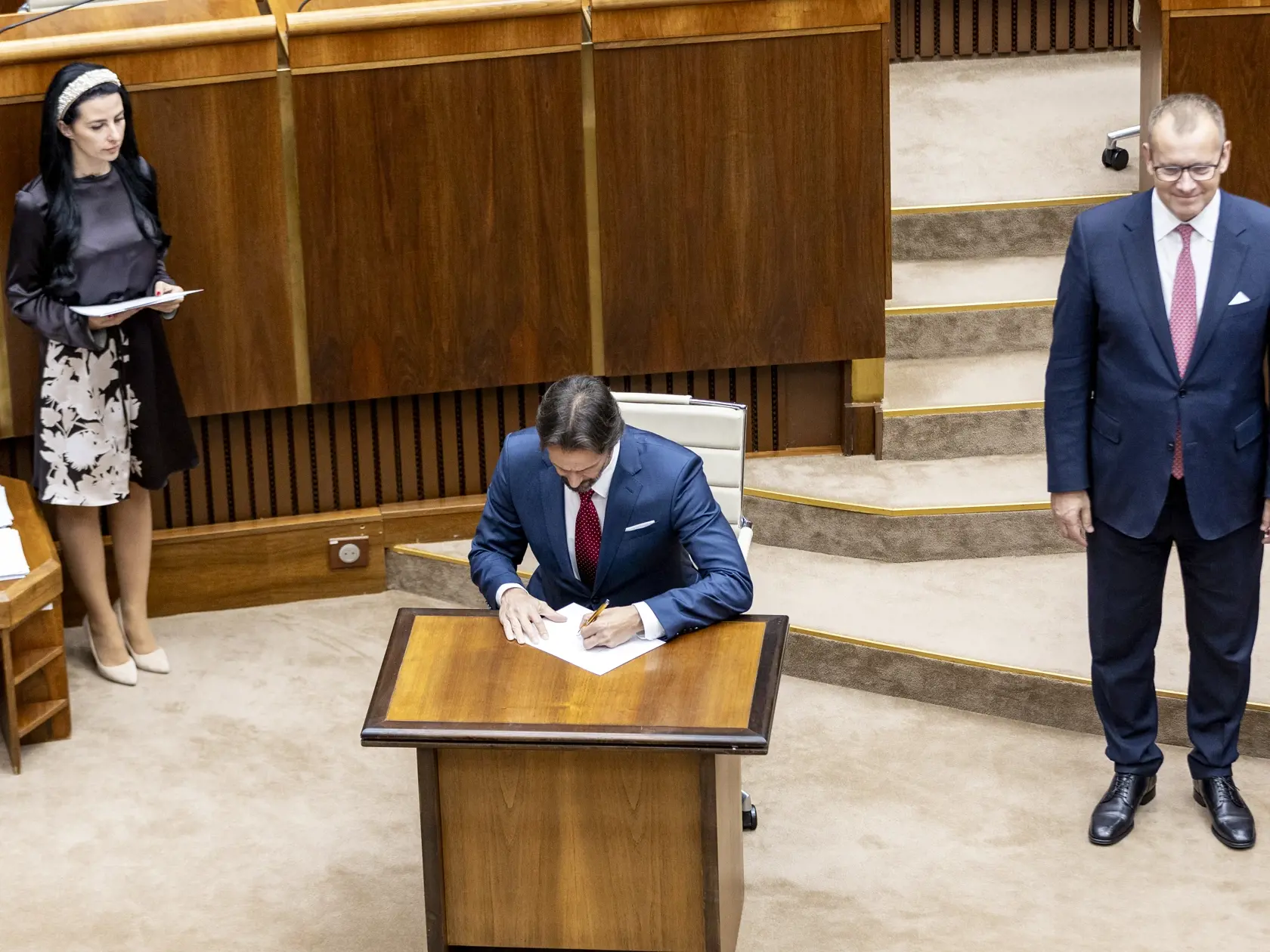 Slavnostná prísaha nových poslancov v  Národnej rade Slovenskej republiky. 