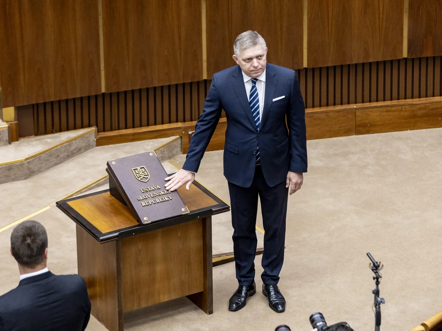 Slavnostná prísaha nových poslancov v  Národnej rade Slovenskej republiky. 