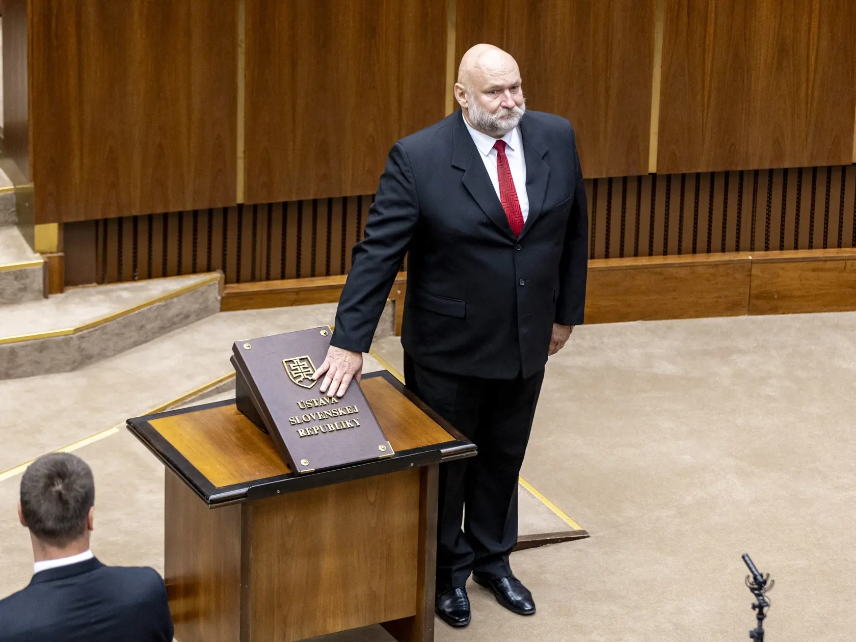 Slavnostná prísaha nových poslancov v  Národnej rade Slovenskej republiky. 