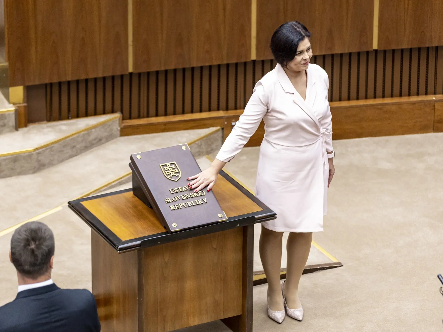 Slavnostná prísaha nových poslancov v  Národnej rade Slovenskej republiky. 