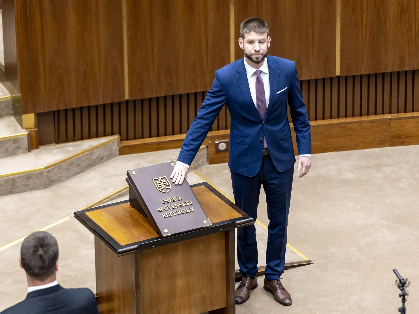 Slavnostná prísaha nových poslancov v  Národnej rade Slovenskej republiky. 