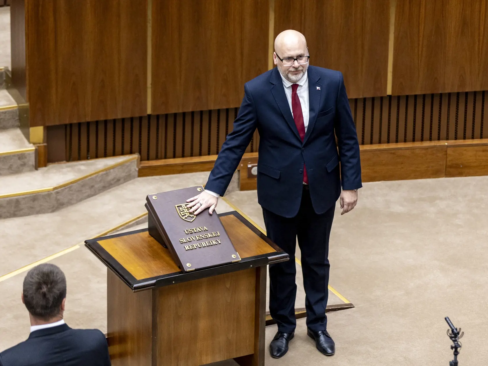 Slavnostná prísaha nových poslancov v  Národnej rade Slovenskej republiky. 