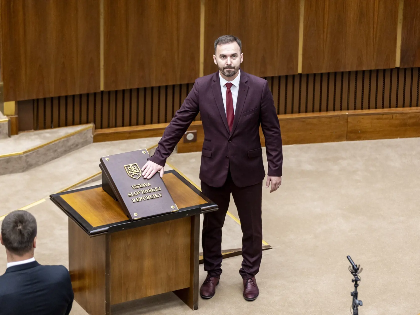 Slavnostná prísaha nových poslancov v  Národnej rade Slovenskej republiky. 