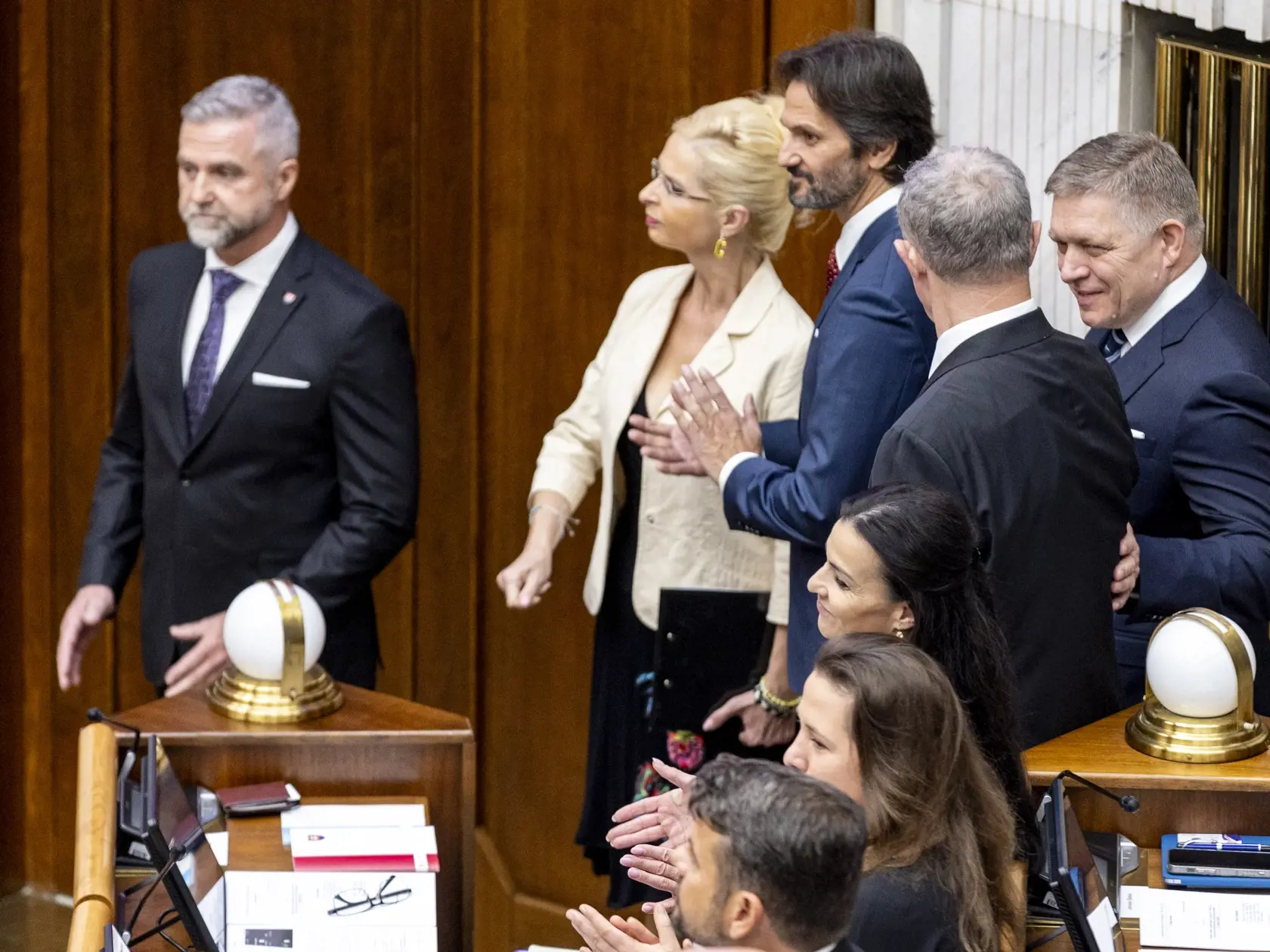 Slavnostná prísaha nových poslancov v  Národnej rade Slovenskej republiky. 