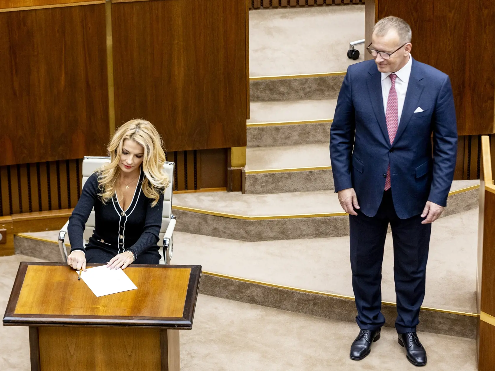 Slavnostná prísaha nových poslancov v  Národnej rade Slovenskej republiky. 