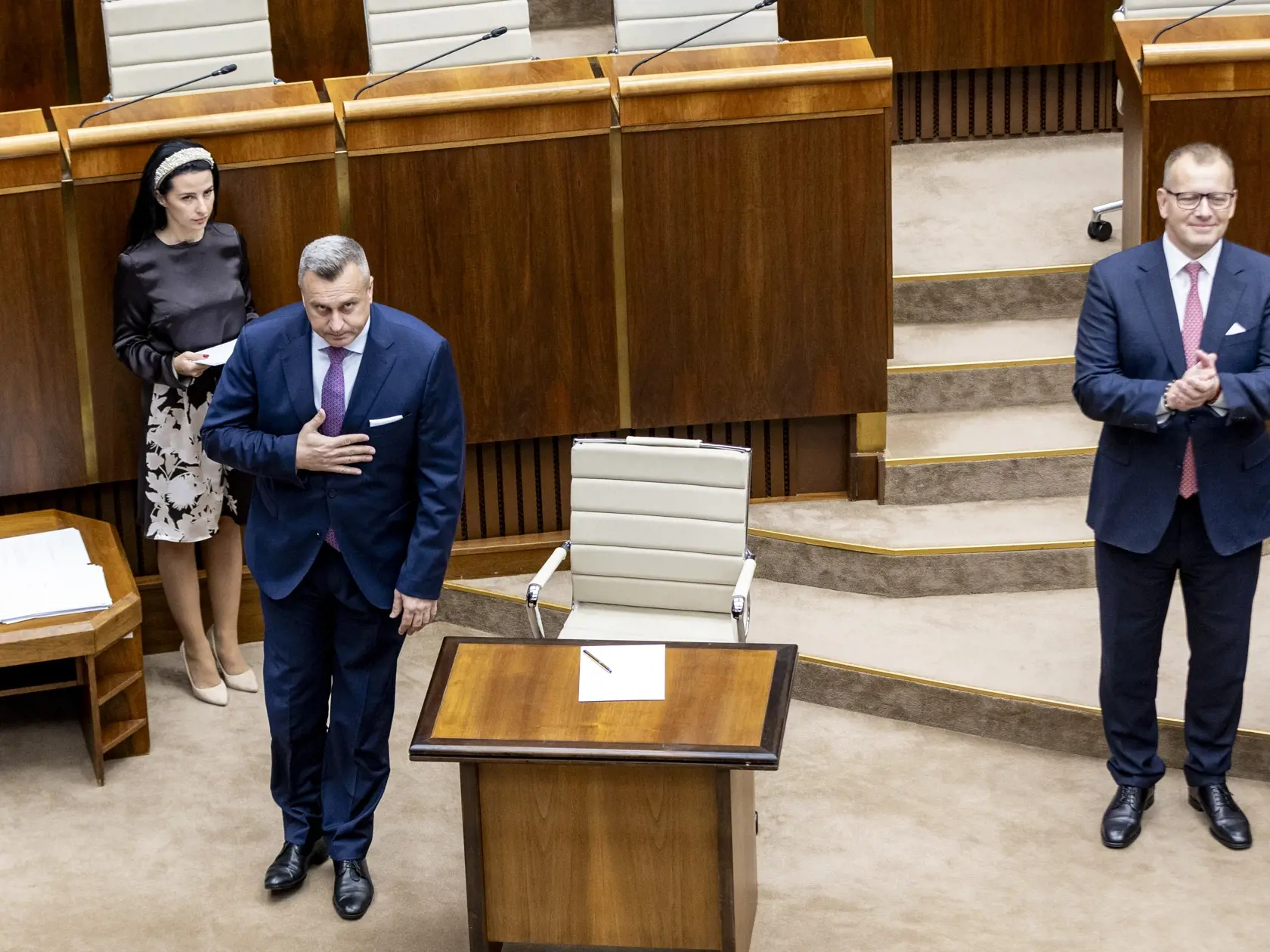 Slavnostná prísaha nových poslancov v  Národnej rade Slovenskej republiky. 