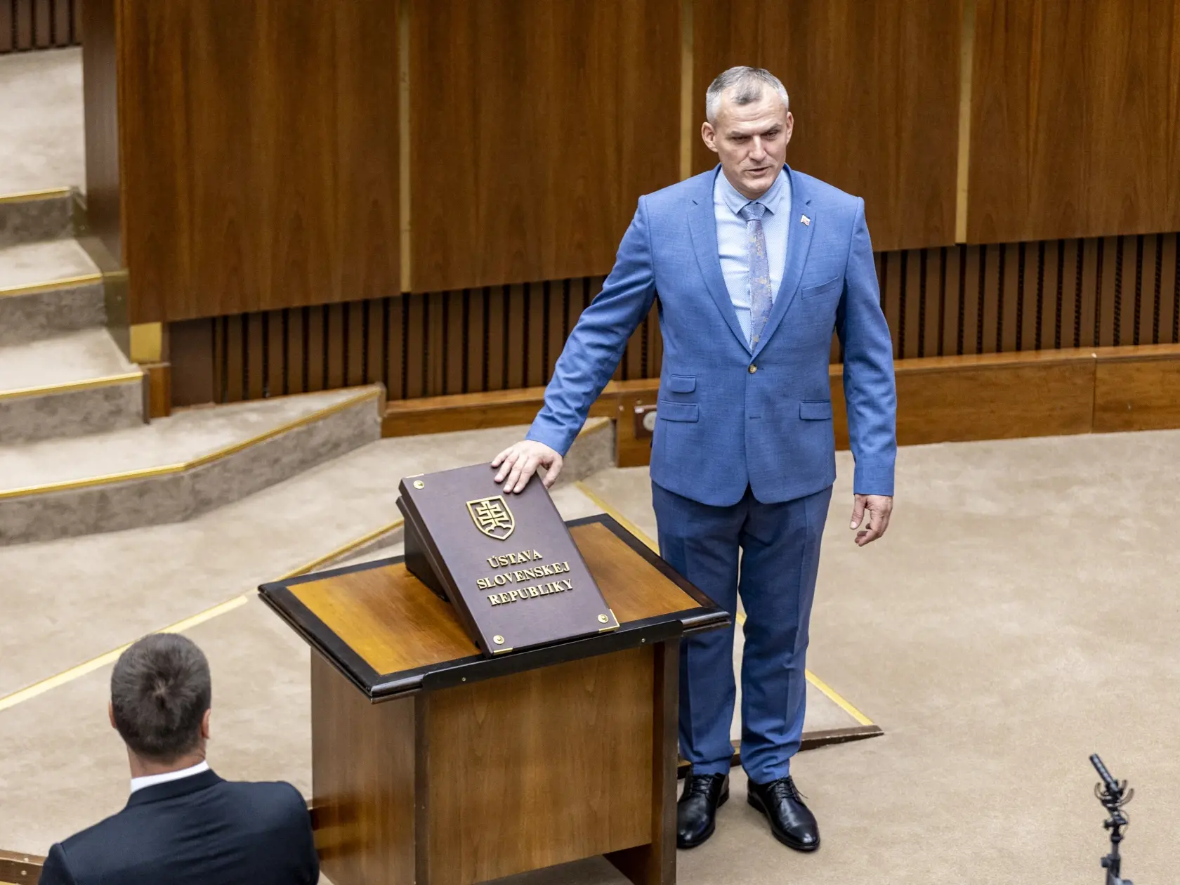 Slavnostná prísaha nových poslancov v  Národnej rade Slovenskej republiky. 