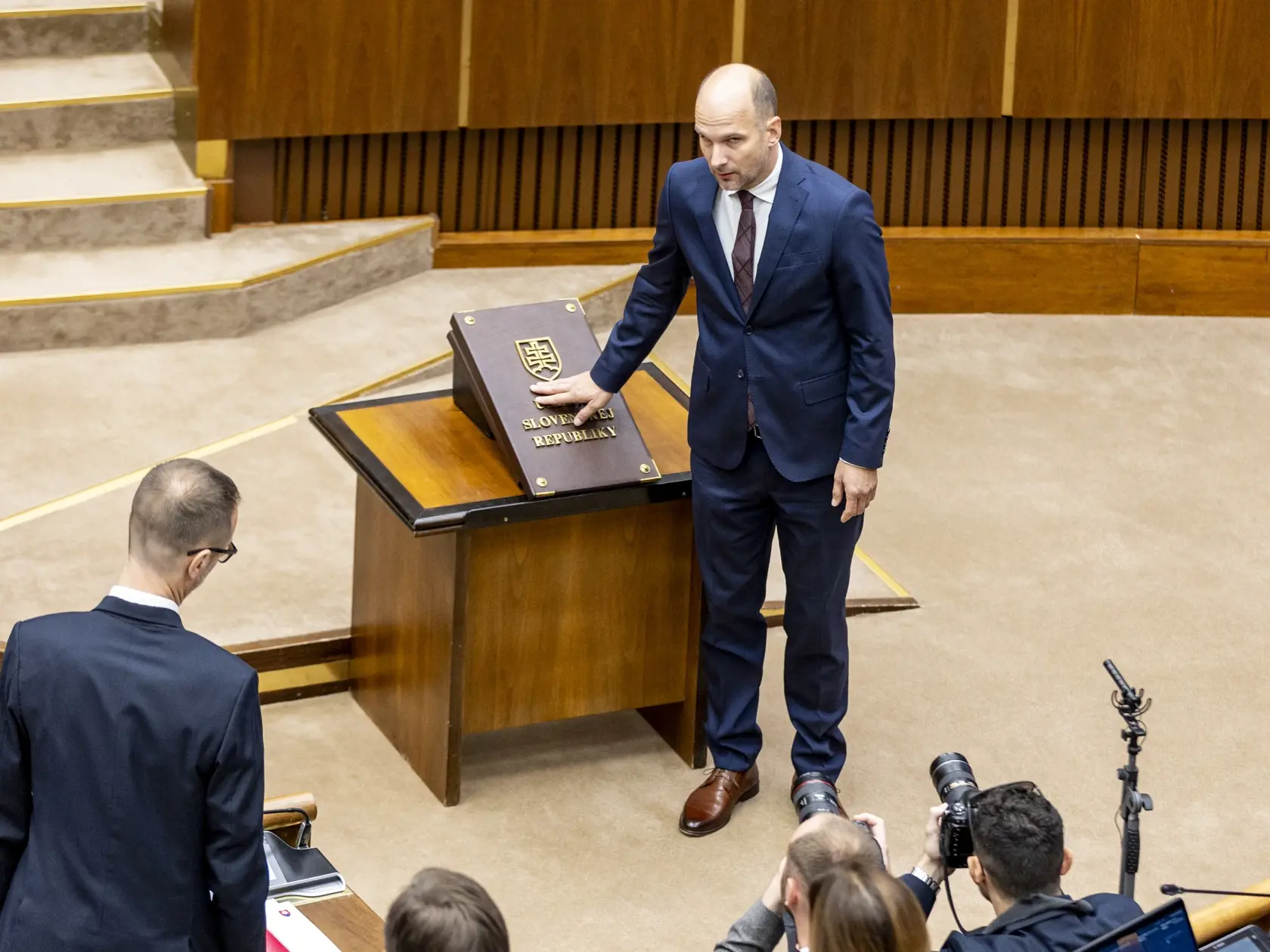 Slavnostná prísaha nových poslancov v  Národnej rade Slovenskej republiky. 