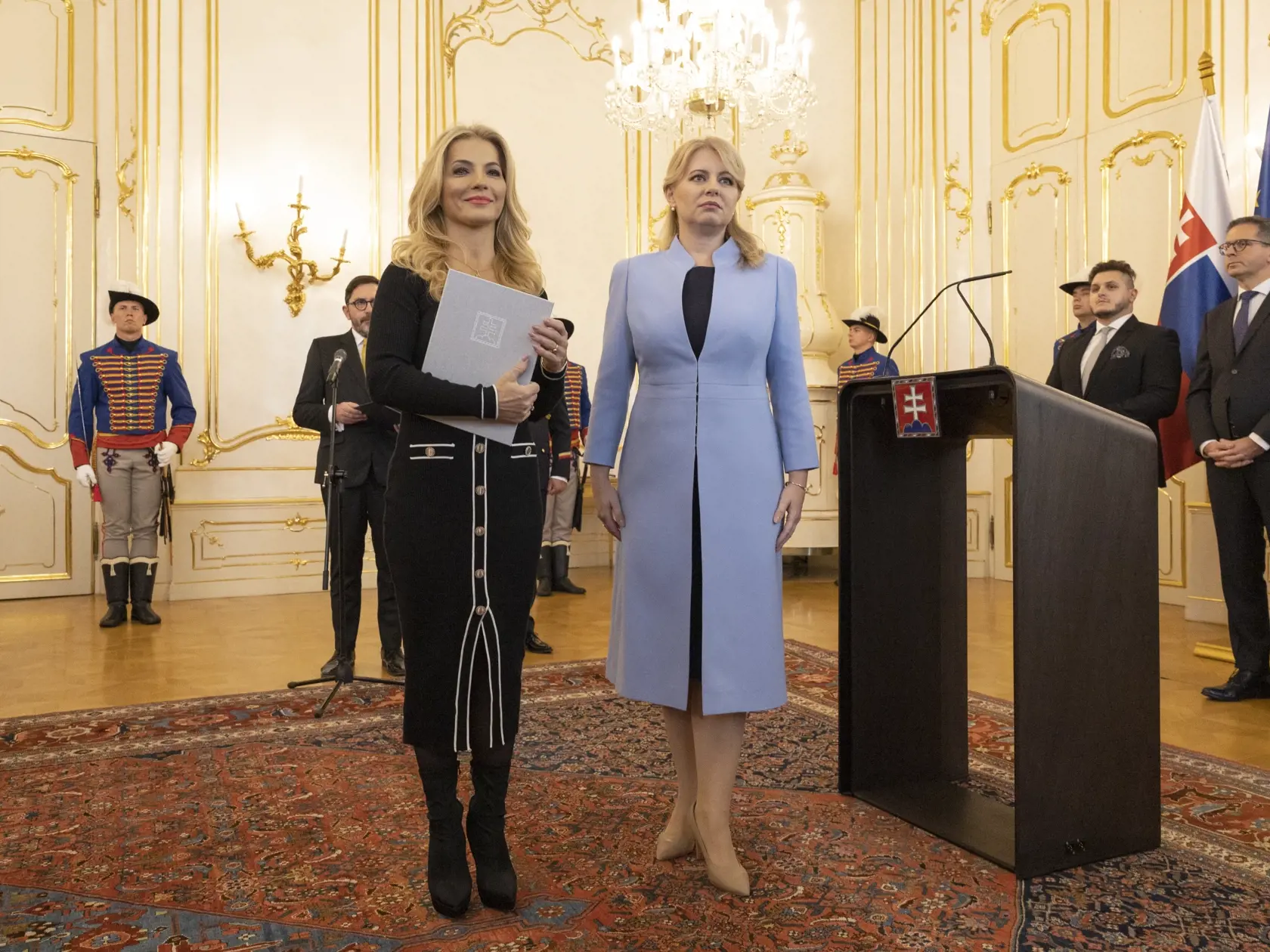 Prezidentka Slovenskej republiky Zuzana Čaputová vymenovala do funkcie nových členov vlády. Na snímke je Martina Šimkovičová, ministerka kultúry Slovenskej republiky.
