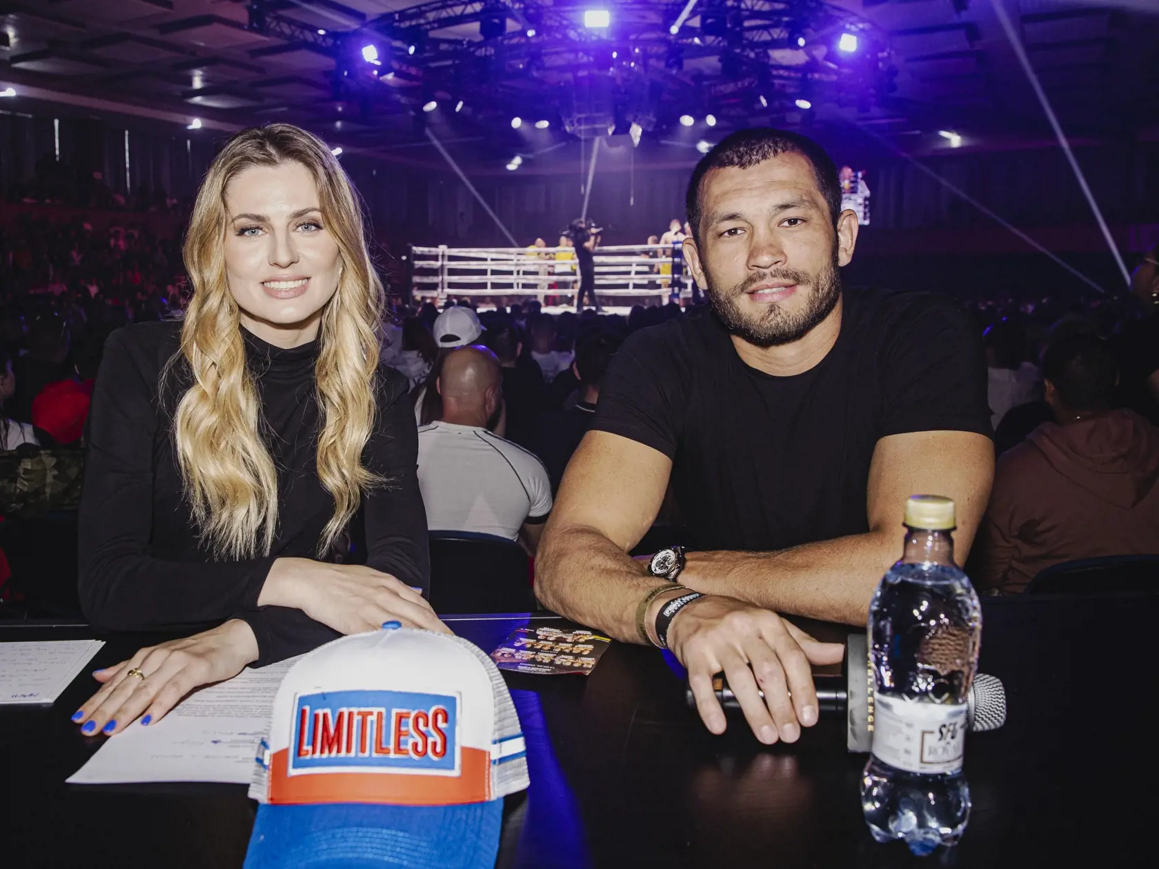 Na snimke Katarína Becca Balážiová a Makhmud Muradov počas podujatia Fight Night Challenge 4 v Trnave.