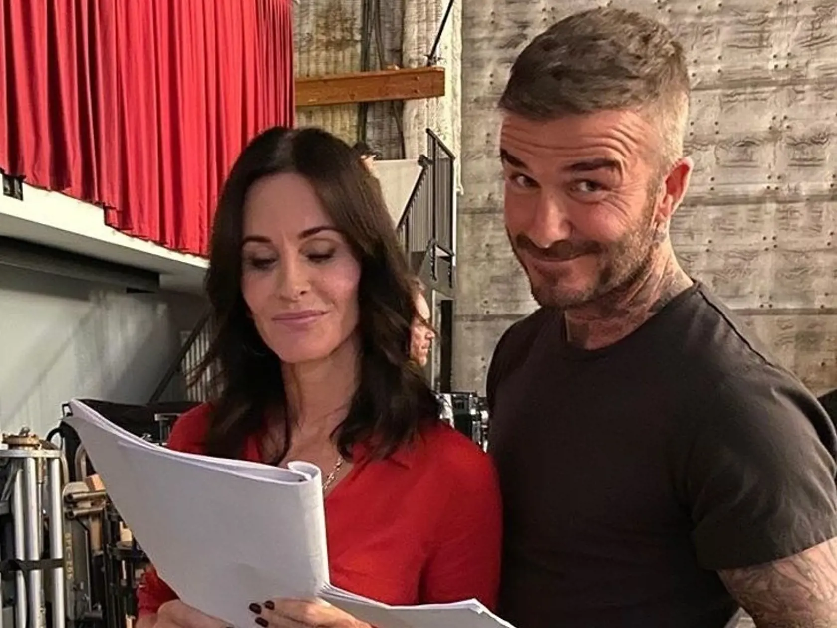 David Beckham sa už pred časom chválil fotografiou s Courteney Cox, ktorá sa preslávila ako Monica Gellerová v Priateľoch.
