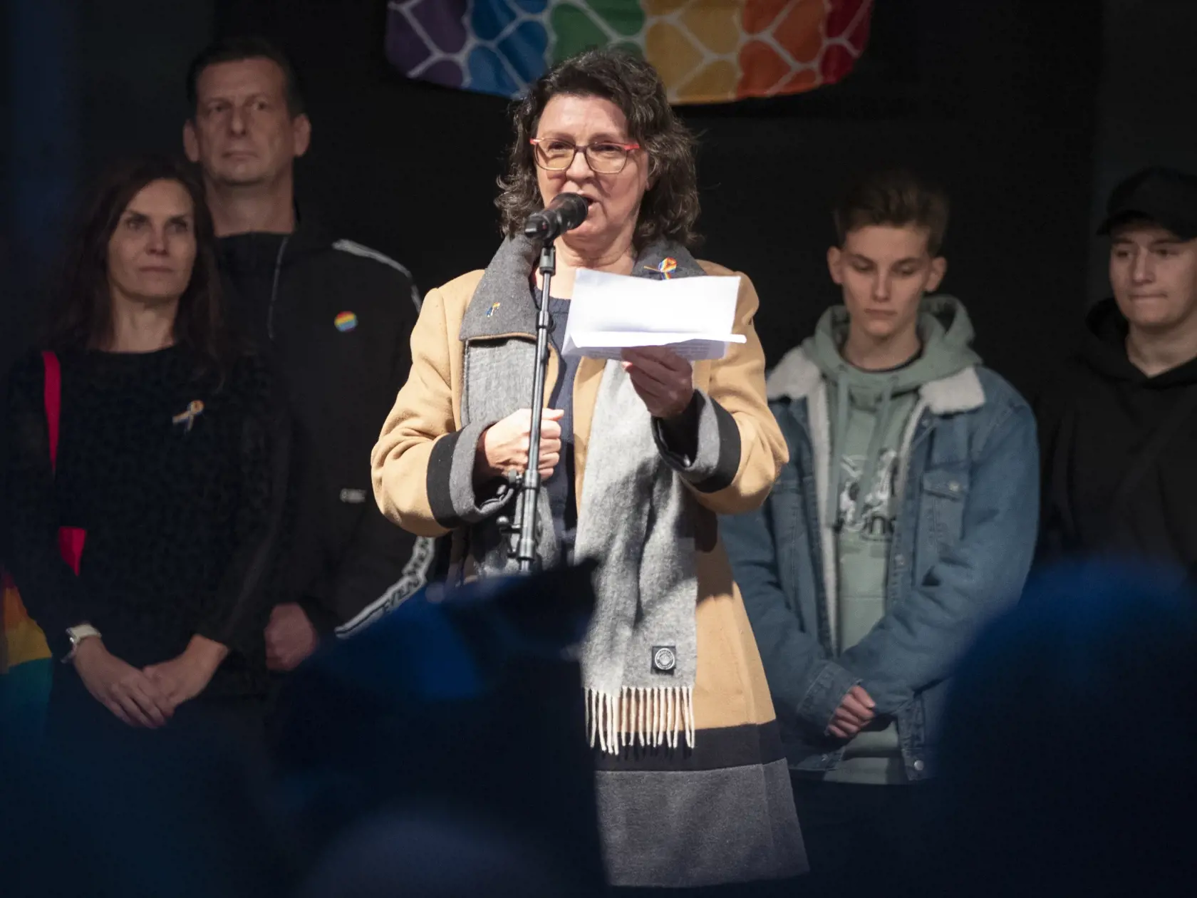 Spomienkový pochod za Matúša a Juraja, členov LGBT komunity, ktorých zastrelil radikalizovaný útočník v podniku Tepláreň na Zámockej ulici v Bratislave.
