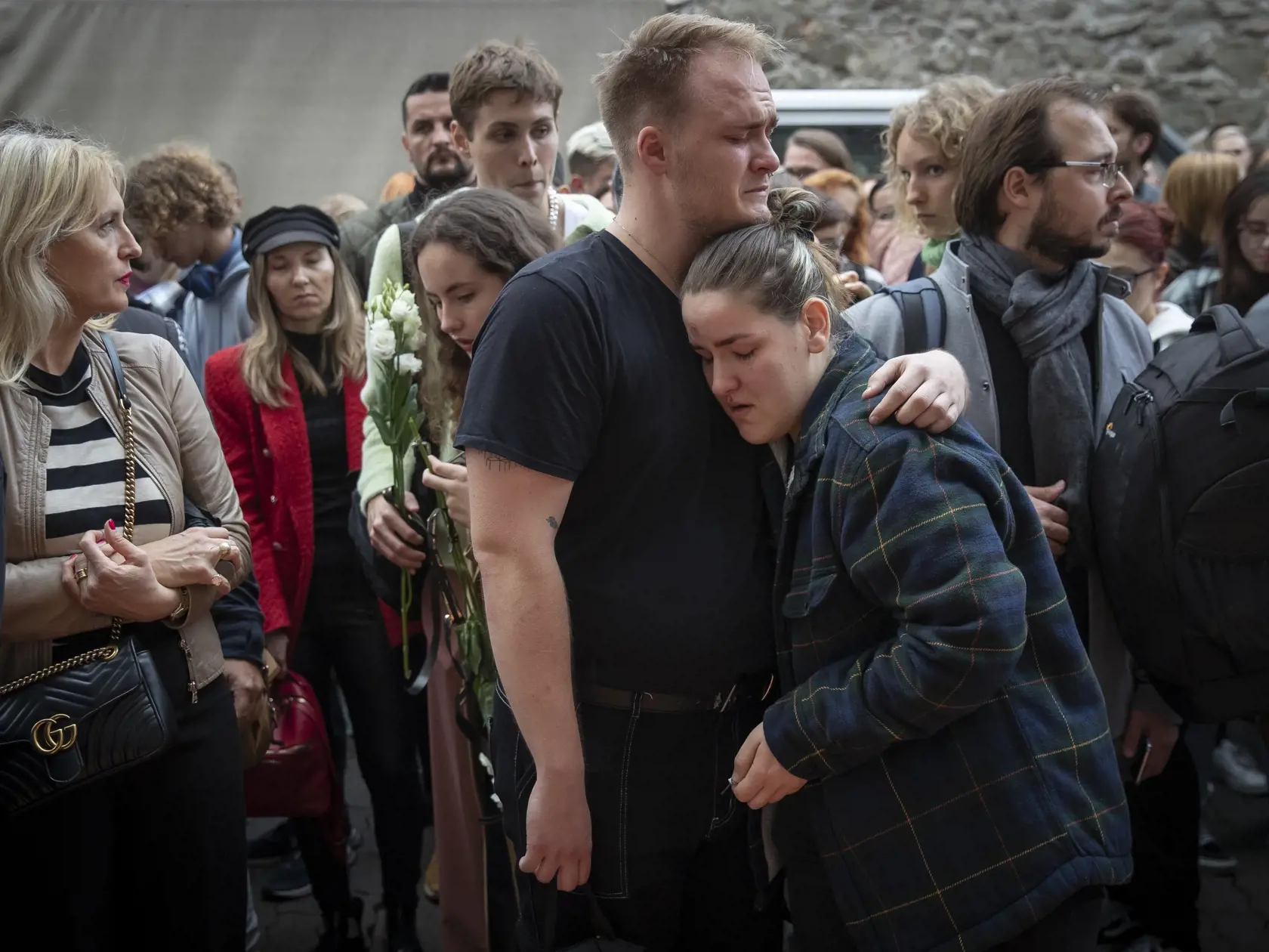 Spomienkový pochod za Matúša a Juraja, členov LGBT komunity, ktorých zastrelil radikalizovaný útočník v podniku Tepláreň na Zámockej ulici v Bratislave.