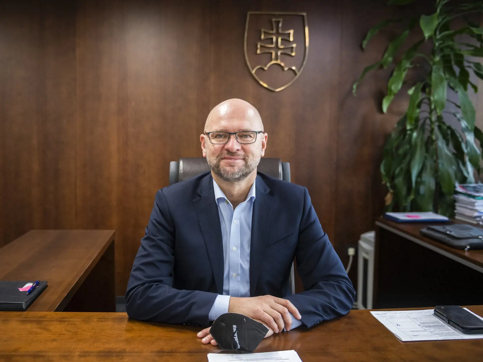 Na snímke minister hospodárstva SR a prvý podpredseda vlády pre ekonomiku SR Richard Sulík (SaS) počas rozhovoru pre Tlačovú agentúru Slovenskej republiky (TASR) v Bratislave 23. decembra 2021. FOTO TASR - Jaroslav Novák