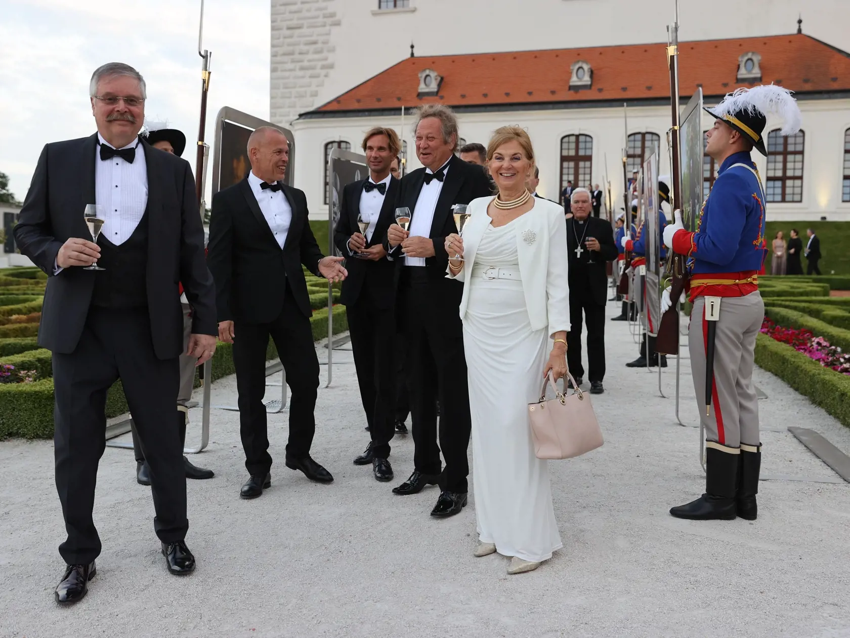 Slávnostná recepcia prezidenta SR Petra Pellegriniho na Bratislavskom hrade.