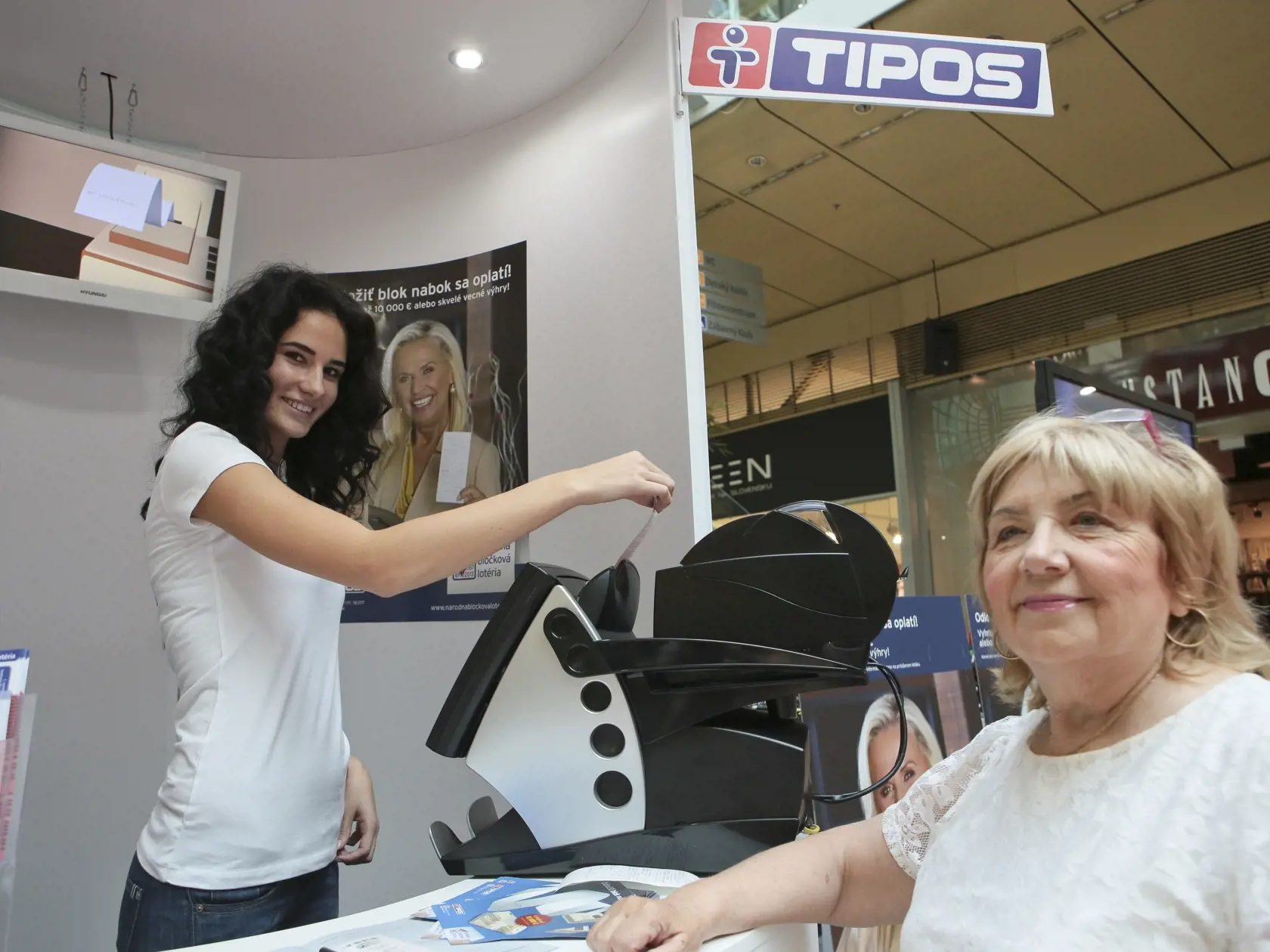 Reklama na bločkovú lotériu Tipos.