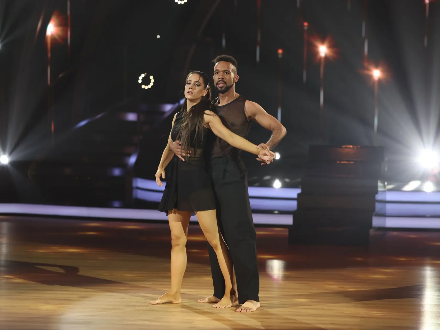 Finálové kolo Let's Dance. Na snímke Ráchel Šoltésová a Titus Ablorh.