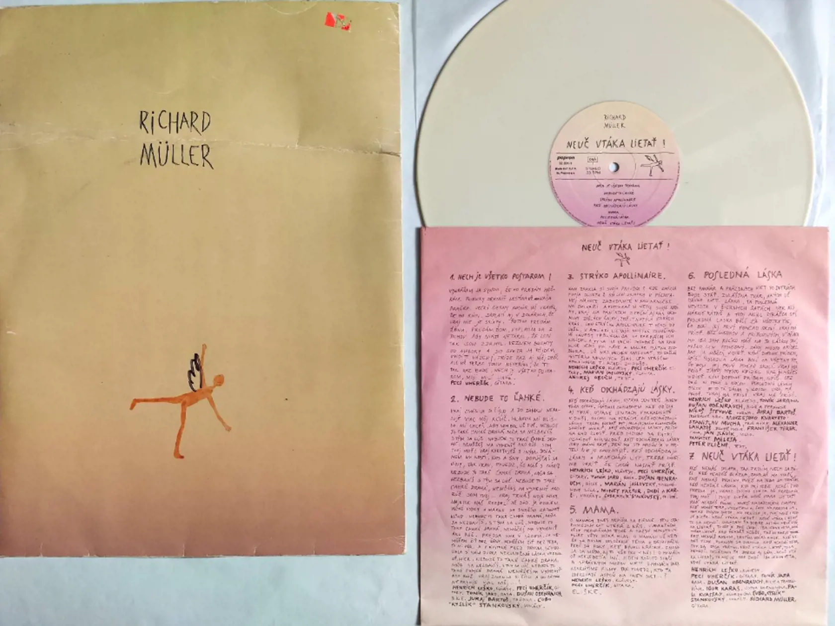 Richard Müller – Neuč Vtáka Lietať! (1992) - V roku 2019 sa predal za asi 722 EUR. 