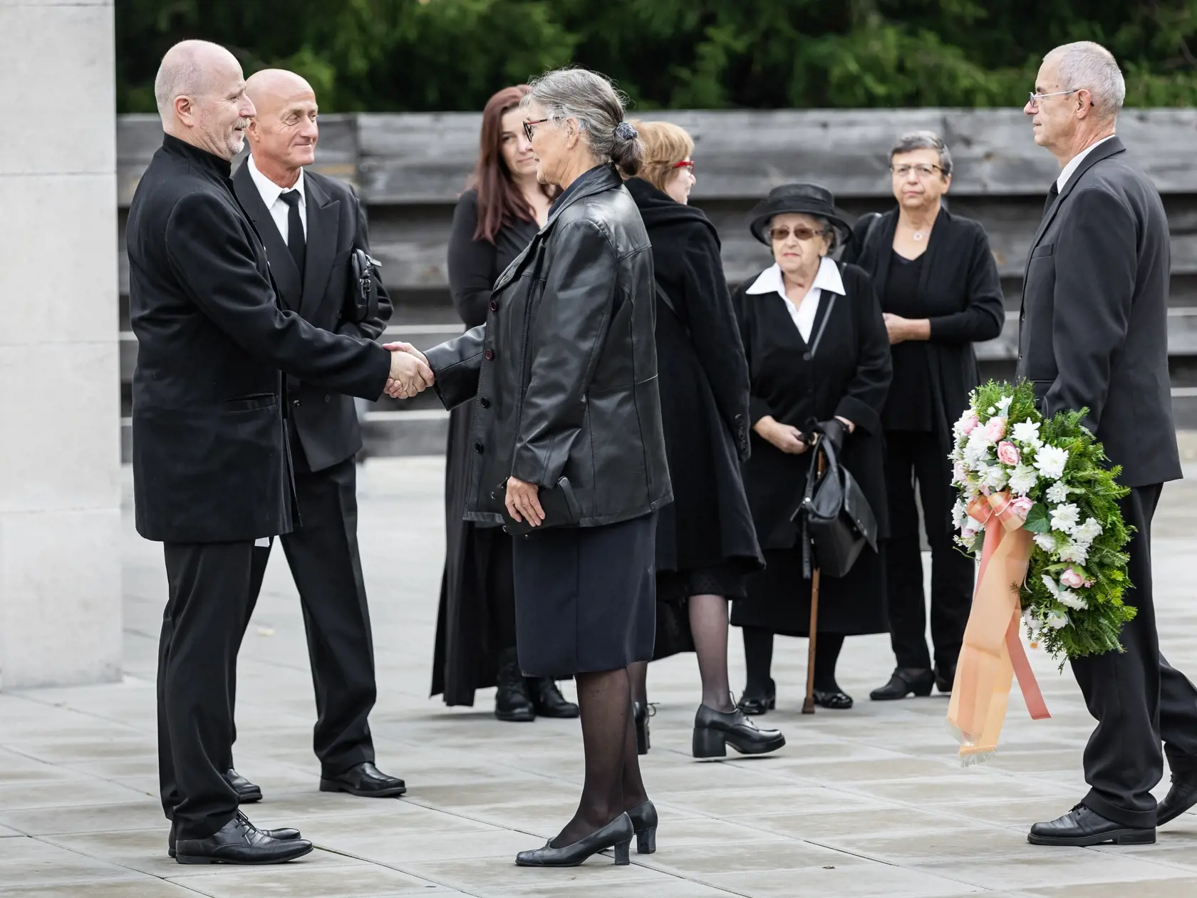 Posledná rozlúčka s herečkou Evou Rysovou v bratislavskom krematóriu.