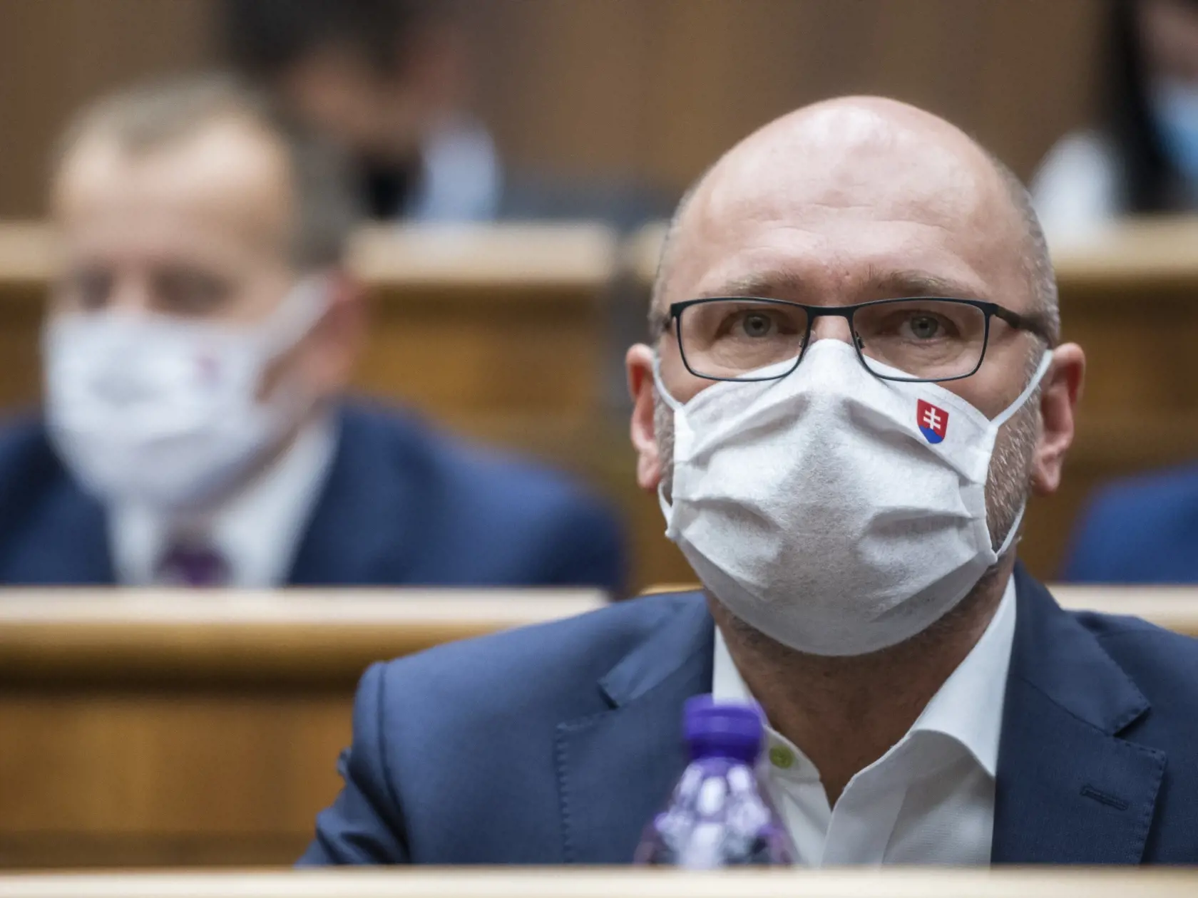Na snímke je Richard Sulík a Boris Kollár.