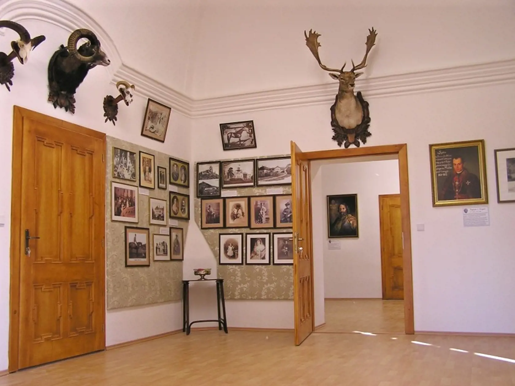 Forgáčovci boli vášnivými poľovníkmi, čo dokumentujú aj trofeje na stenách.