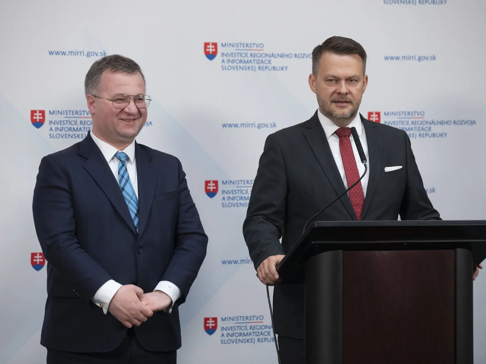 Na snimke je pvá TBnového ministra investícií, regionálneho rozvoja a informatizácie, MIRRI, Samuela Migaľa.
