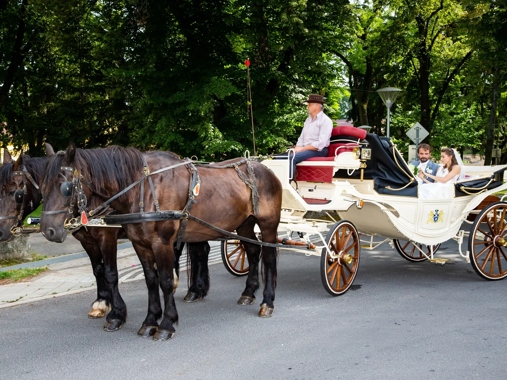Luxusná svadba Jána Ďurovčíka a Barbory Hlinkovej.