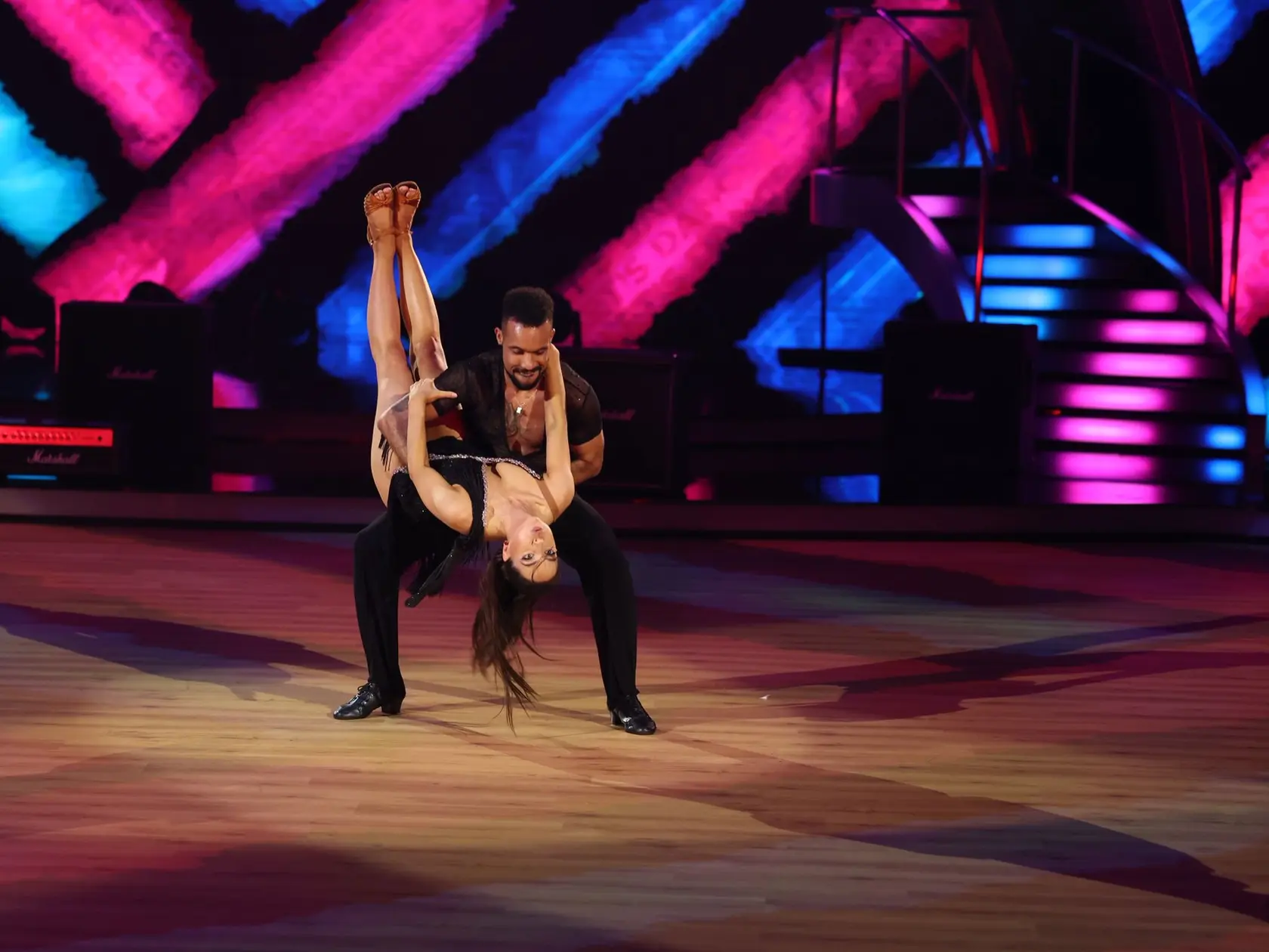 Finálové kolo Let's Dance. Na snímke Ráchel Šoltésová a Titus Ablorh.