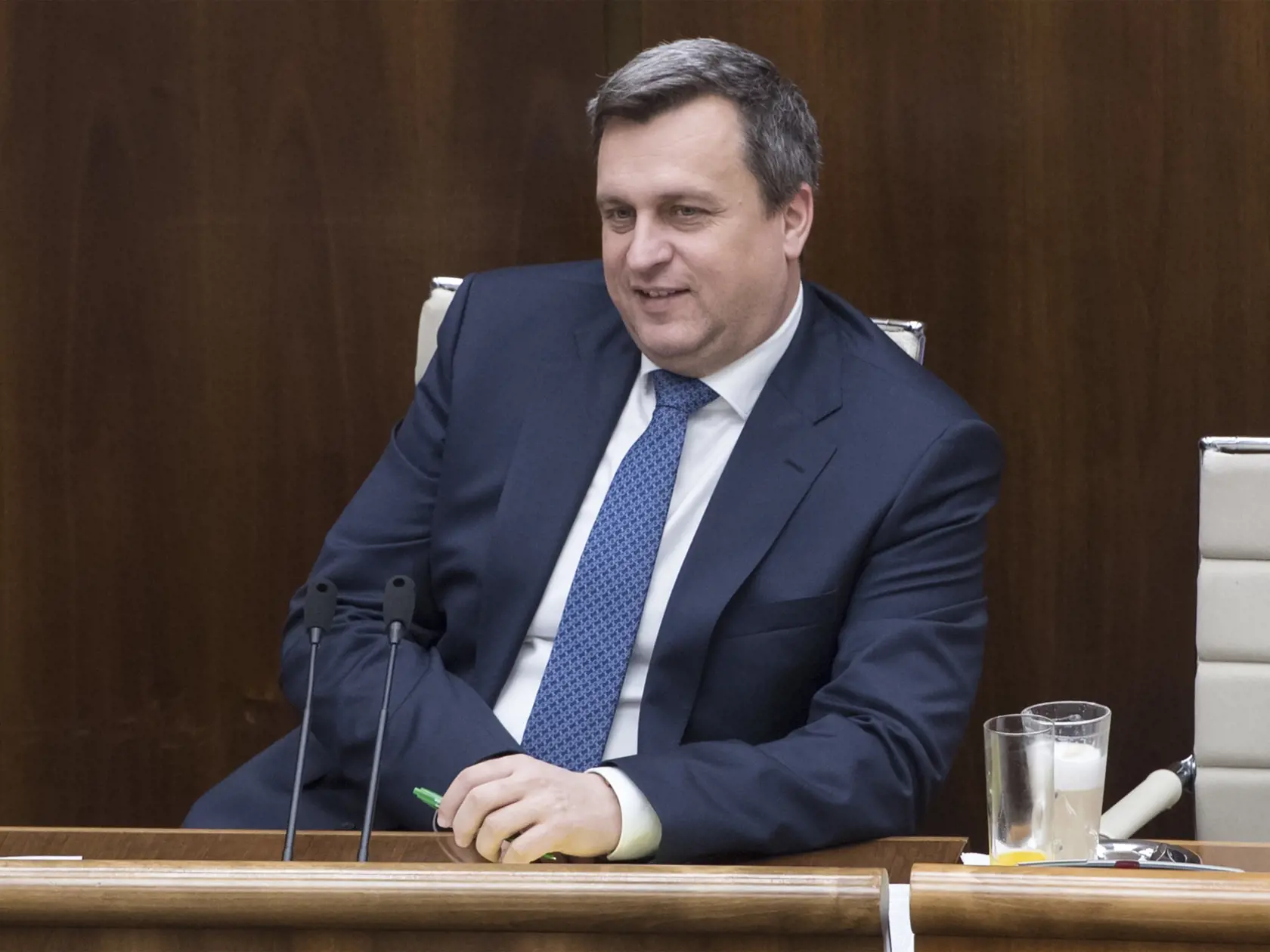 Na snímke predseda NR SR Andrej Danko (SNS) počas mimoriadnej 58. schôdze parlamentu SR 25. februára 2020 v Bratislave. FOTO TASR - Martin Baumann