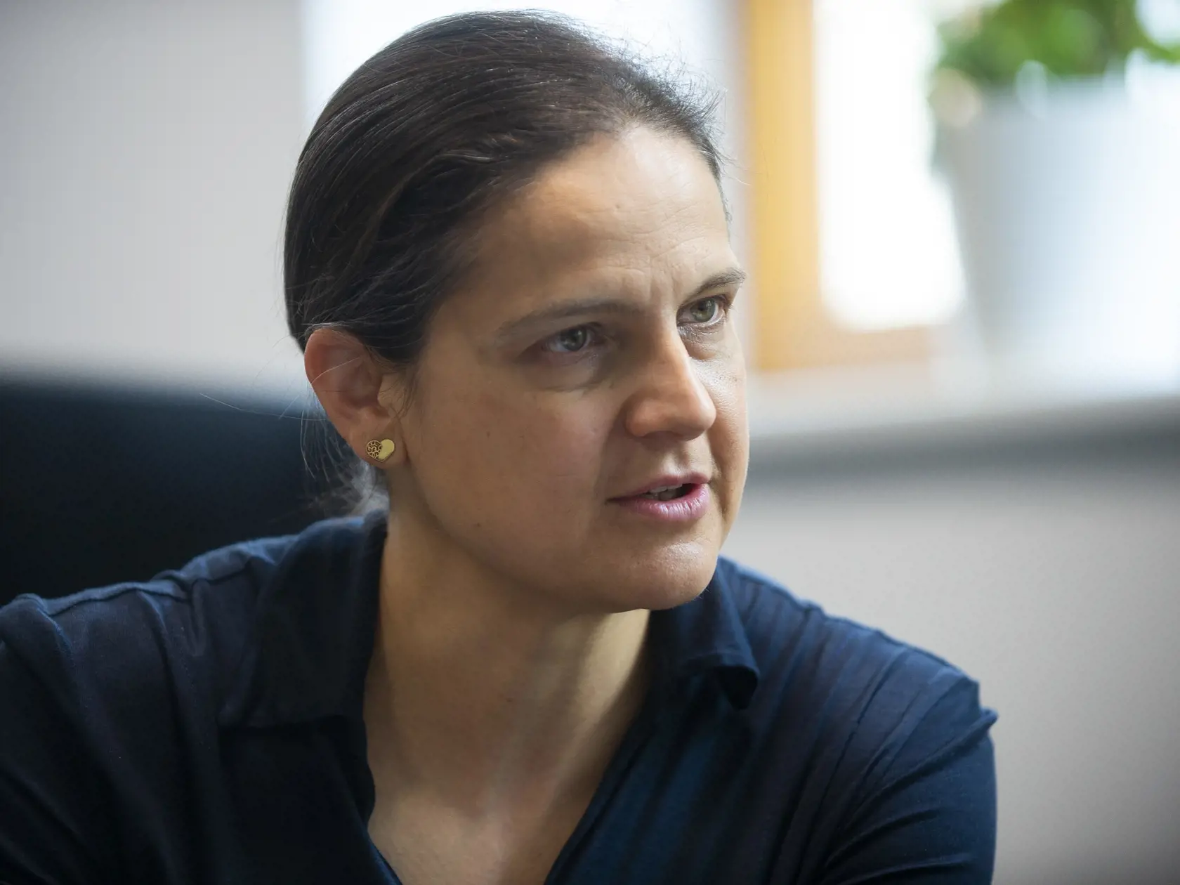 Na snímke ministerka spravodlivosti SR Mária Kolíková (Za ľudí) počas rozhovoru pre Tlačovú agentúru Slovenskej republiky. V Bratislave, 9. júna 2020 FOTO TASR - Jakub Kotian