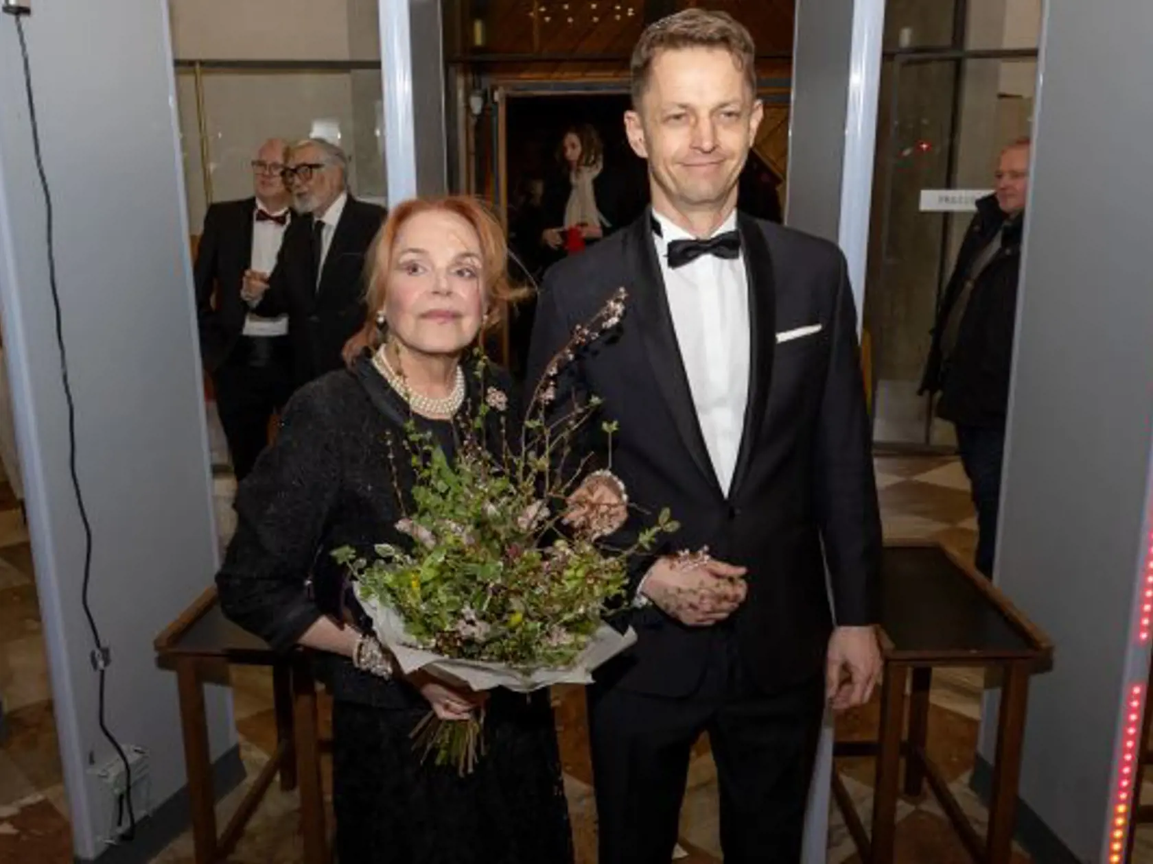 Dagmar Havlová na predpremiére dokumentu na Pražskom hrade.