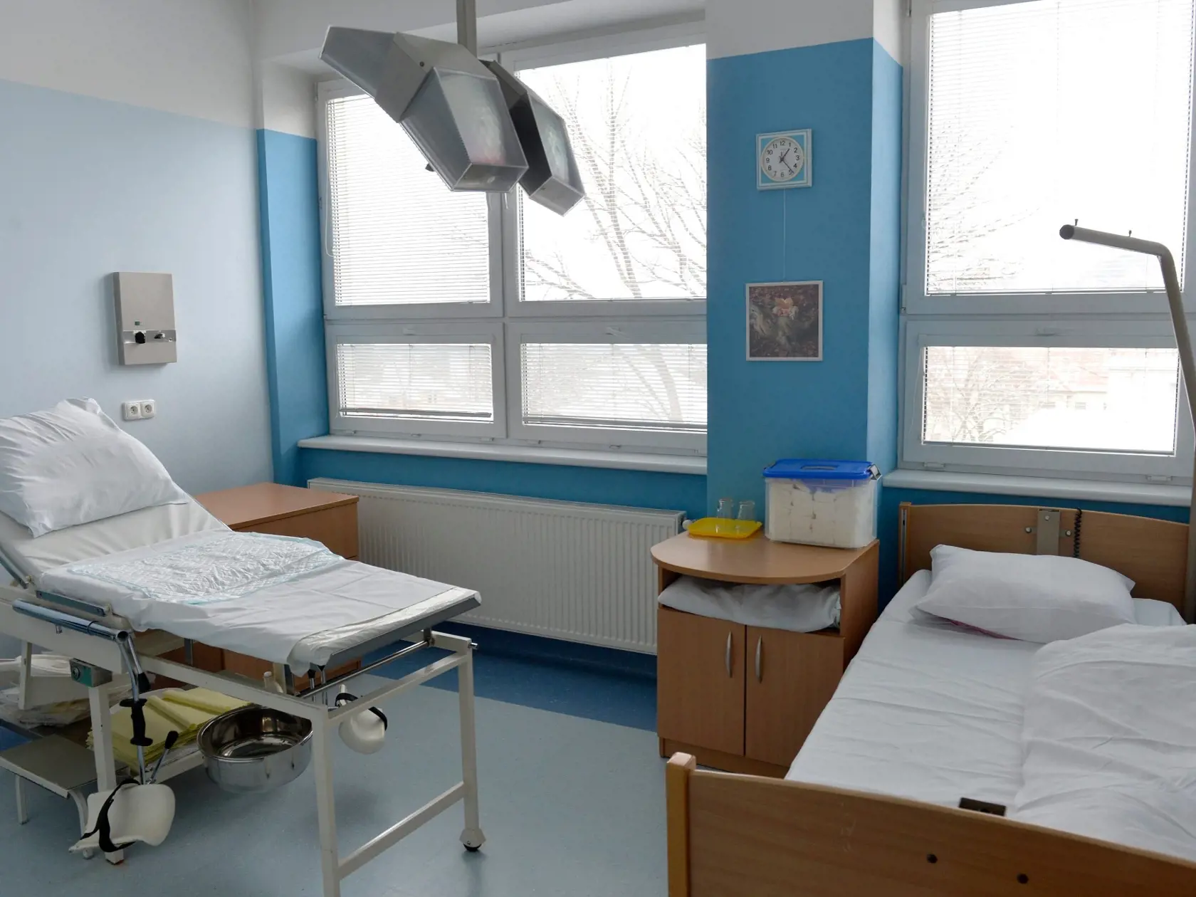 Pôrodná sála gynekologicko-pôrodníckej kliniky vo Fakultnej nemocnici Trenčín, ktorá v hodnotení obstála najlepšie na Slovensku.