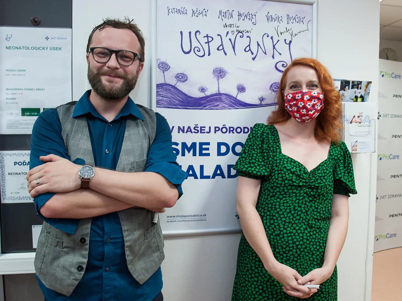 Vo vranovskej nemocnici znejú uspávanky hudobníka z Komajoty Martina Husovského a jeho manželky herečky a speváčky Veroniky Husovskej.