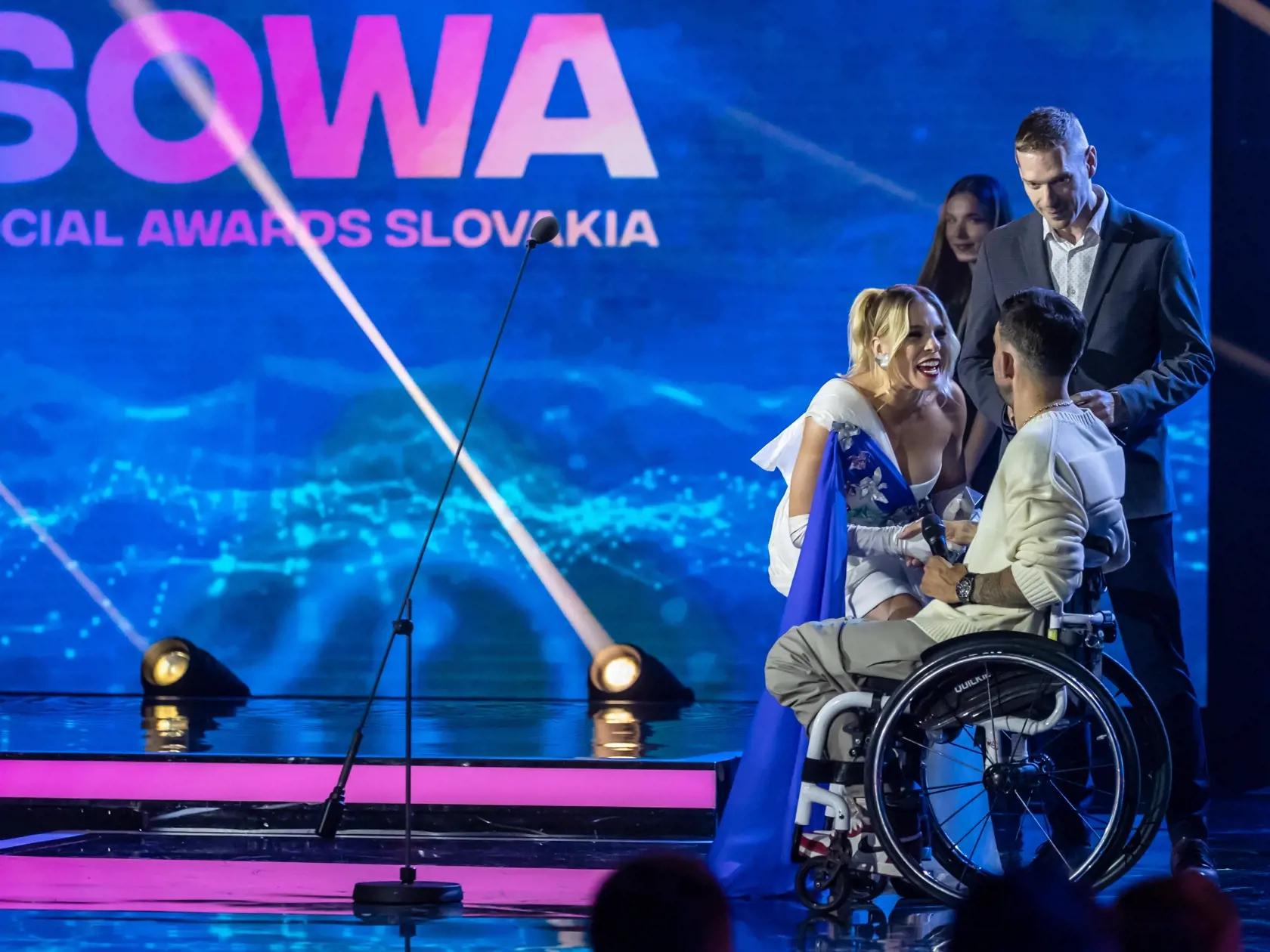 Na snímke Bekim Aziri počas 4. ročníka Social Awards Slovakia "SOWA" v Bratislave.
