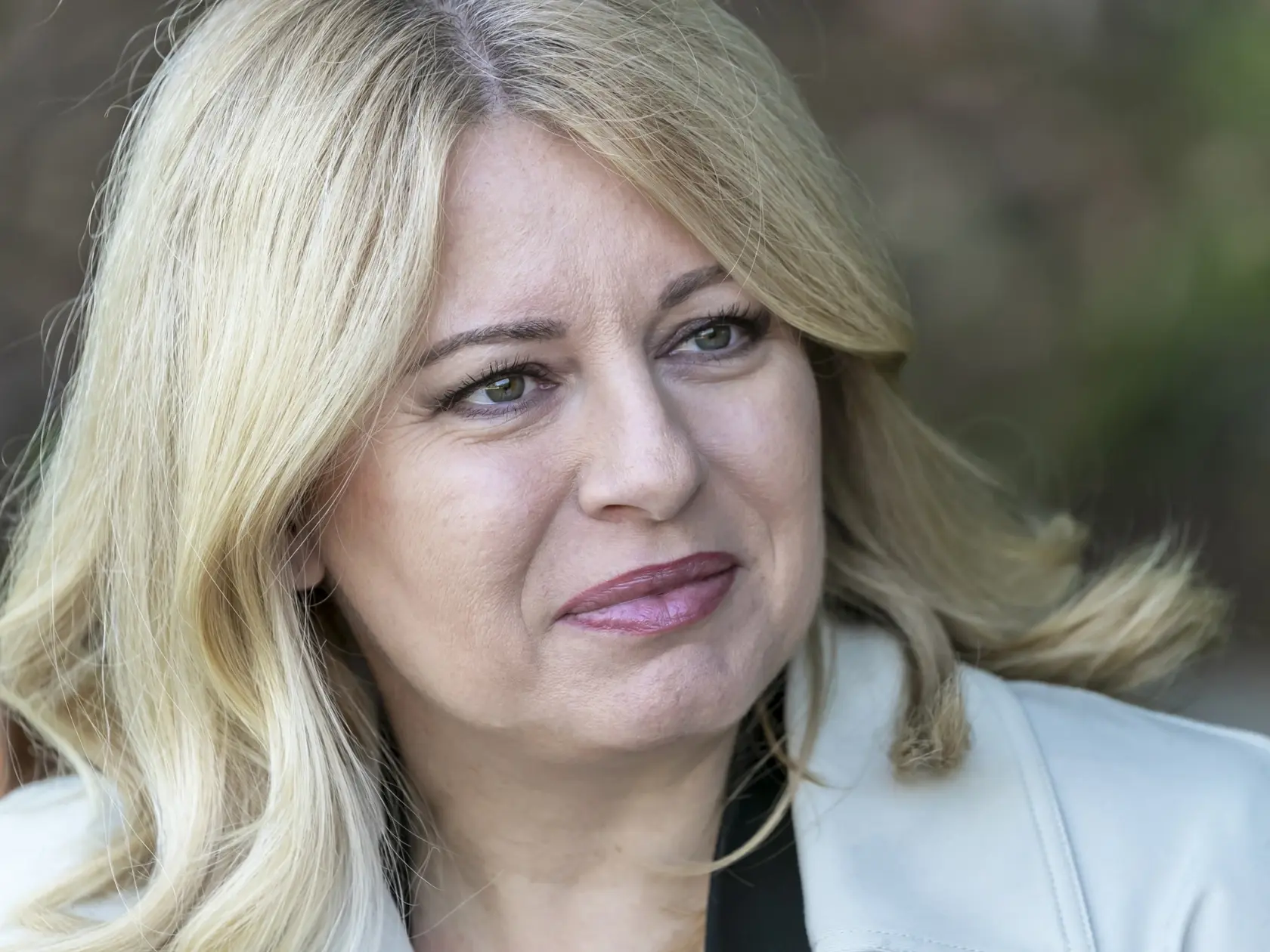 Na snímke bývalá prezidentka Zuzana Čaputová počas rozhovoru na Univerzite v Stanforde. 