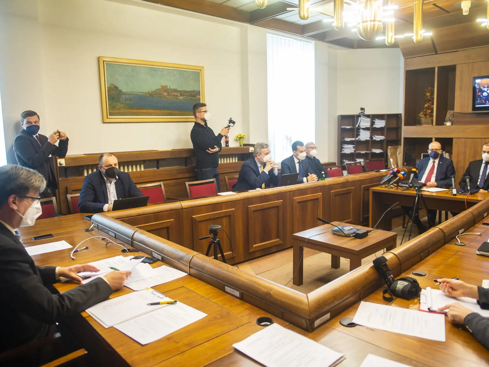 Na snímke rokovanie Ústavnoprávneho výboru NR SR s generálnym prokurátorom SR Marošom Žilinkom 1. februára 2022 v Bratislave. FOTO TASR - Jakub Kotian