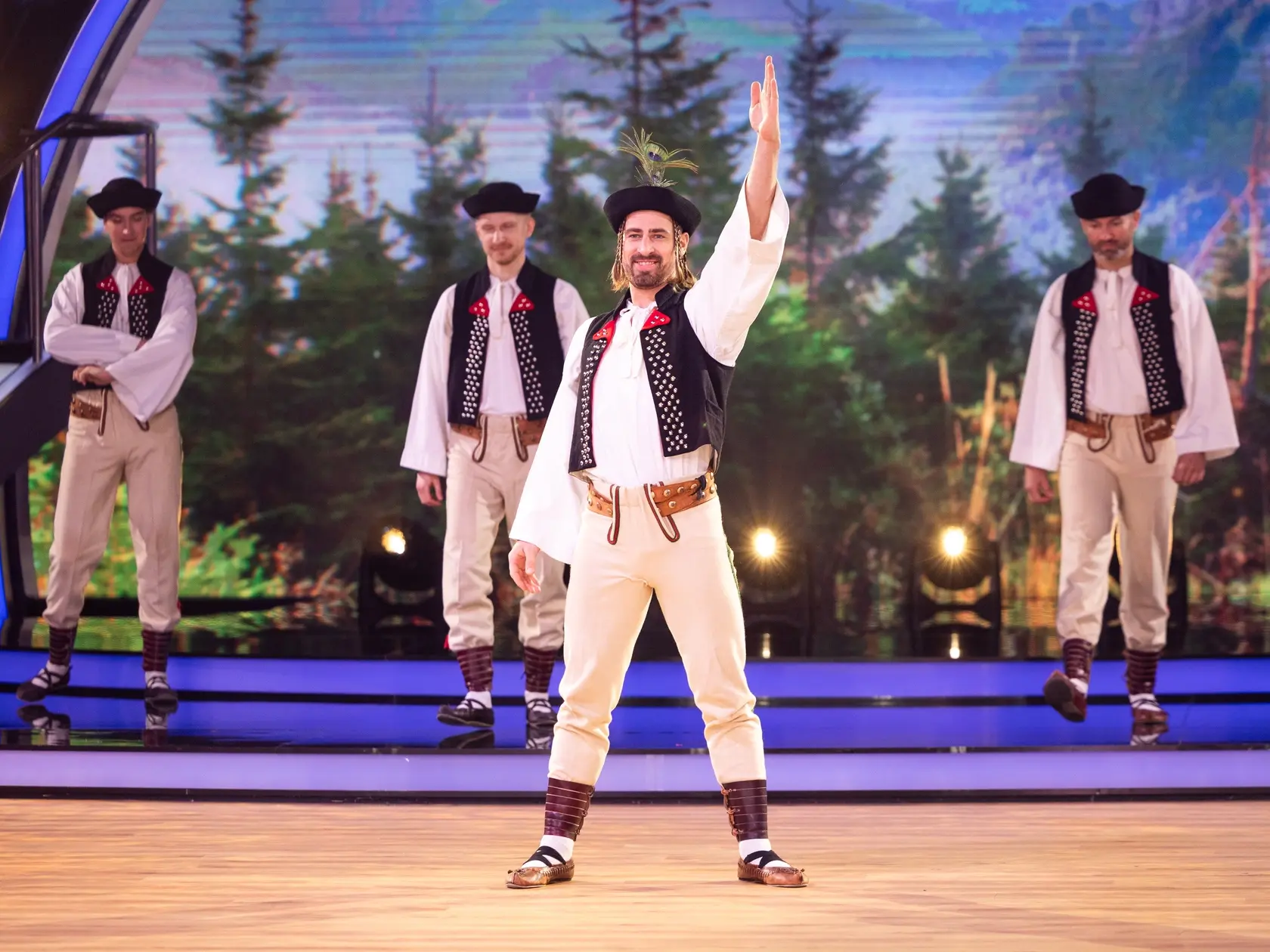 Peter Sagan počas ôsmeho kola Let's dance 2025.