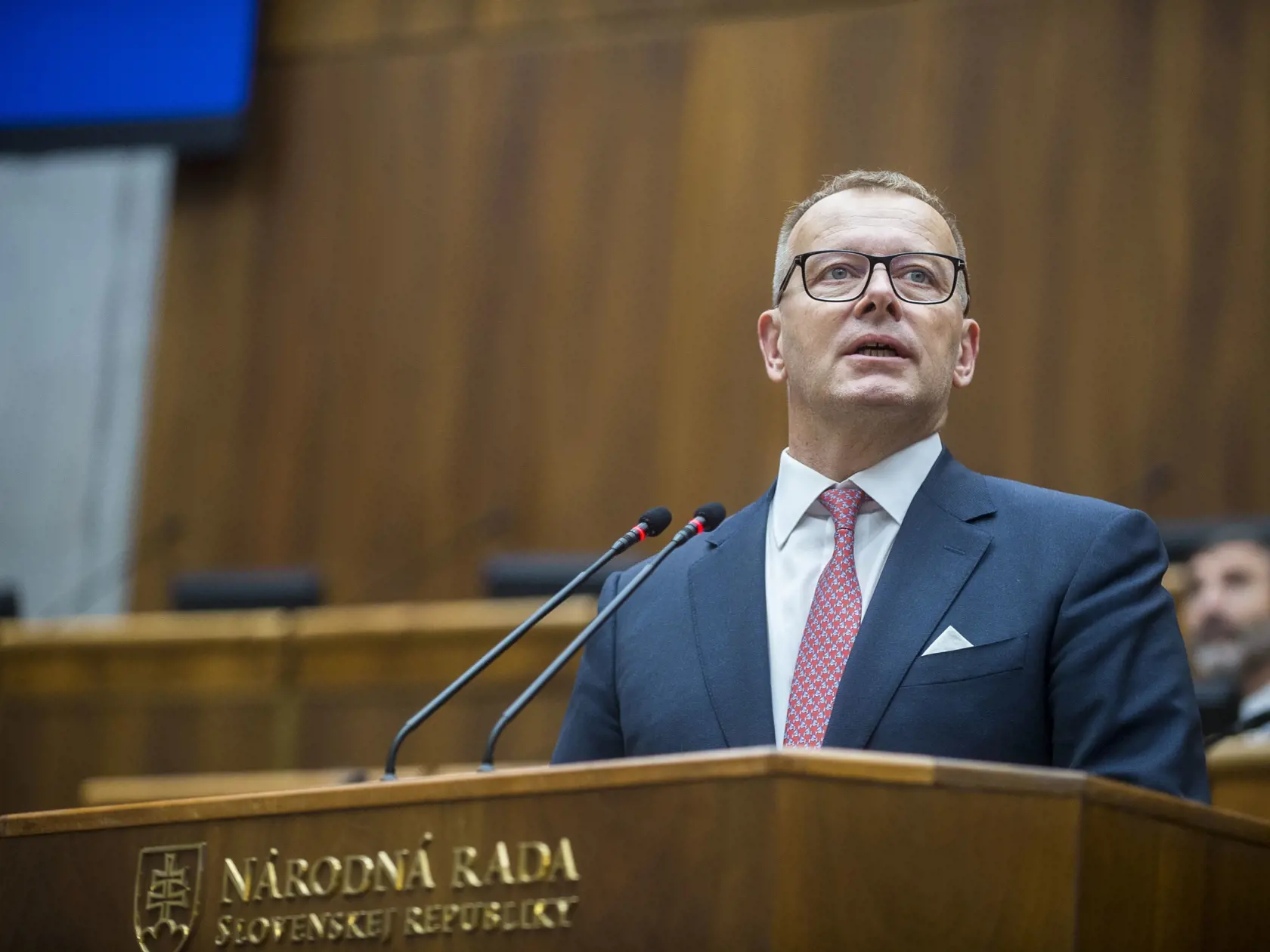 Boris Kollár (Sme rodina) počas ustanovujúcej schôdze NR SR IX. volebného obdobia 25. októbra 2023 v Bratislave.