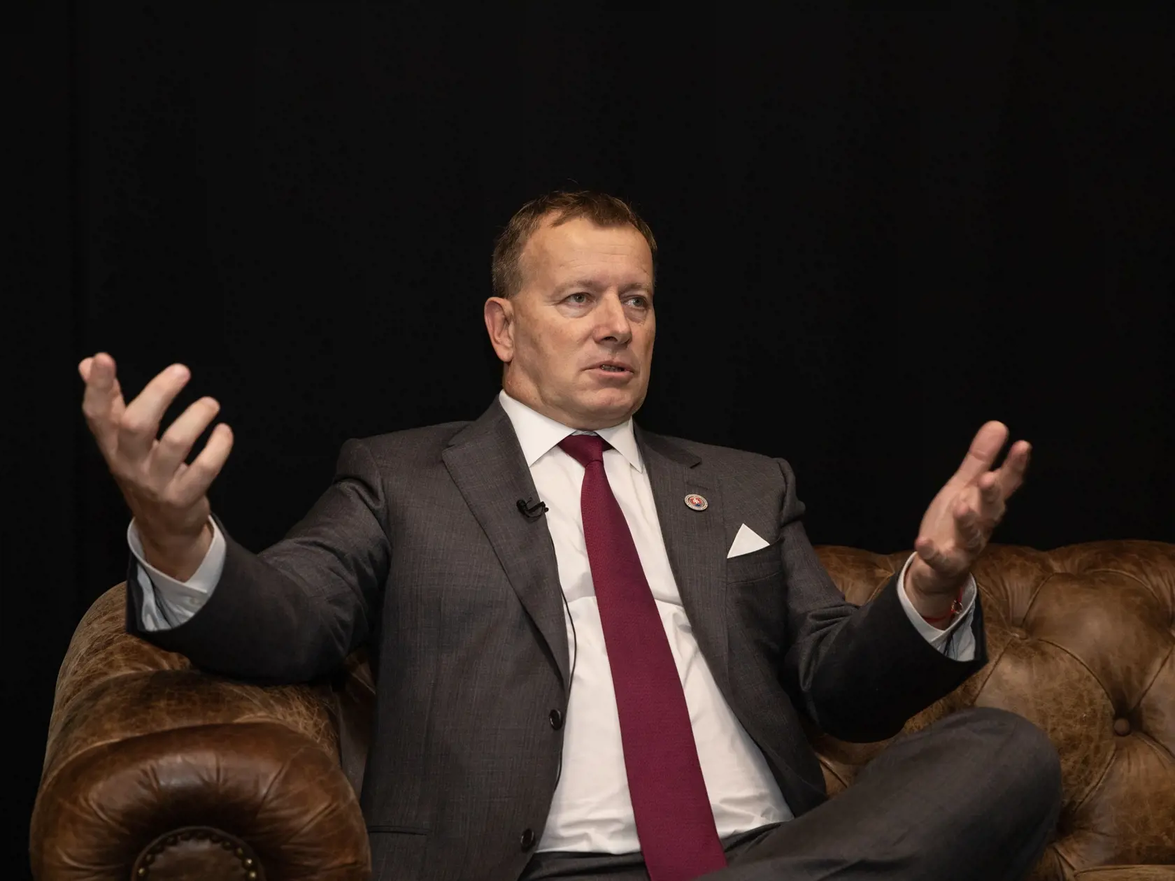 Na snímke je predseda Národnej rady Slovenskej republiky za stranu Sme Rodina Boris Kollár.